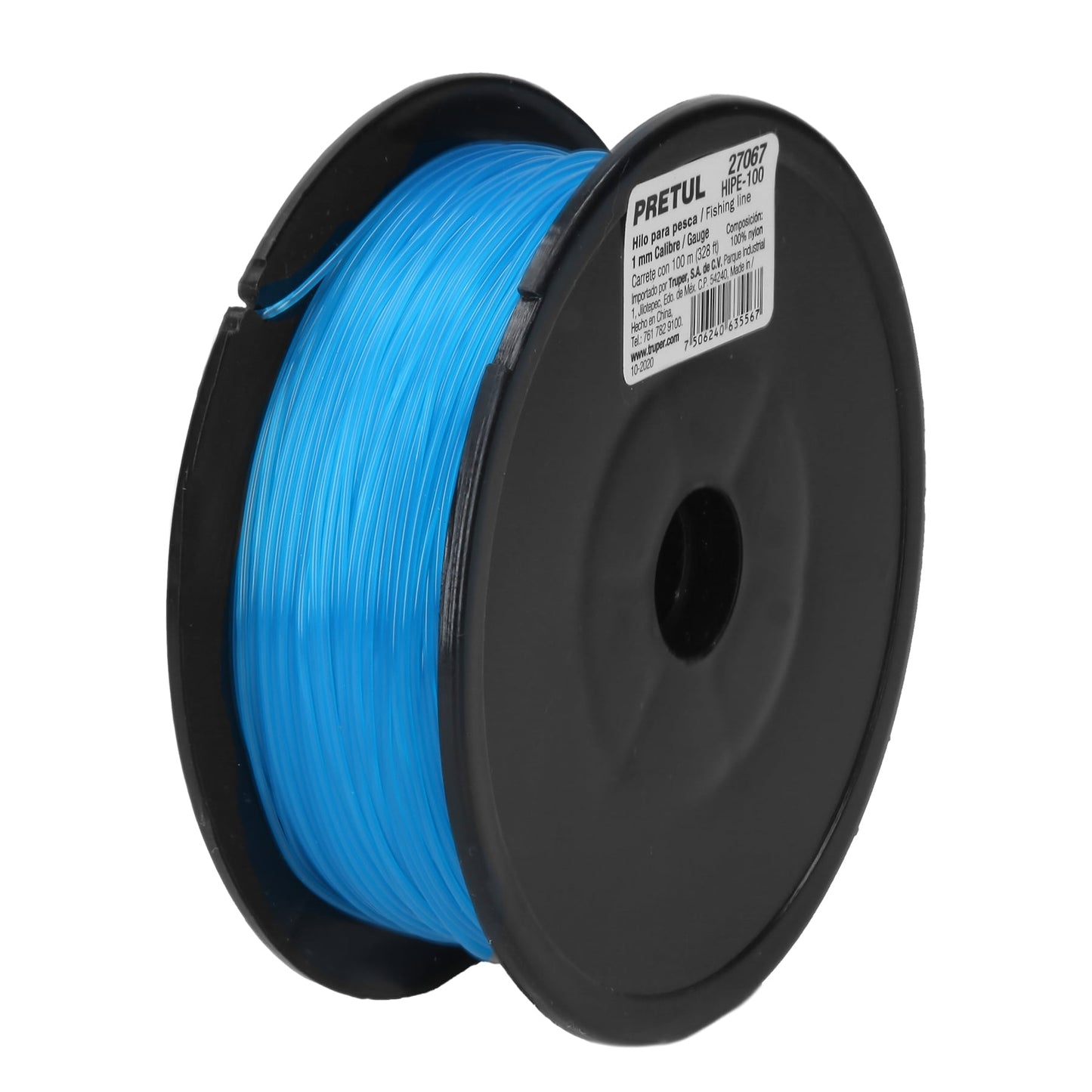 Hilo para pesca rollo 100 m calibre 1.00 mm pretul Pieza