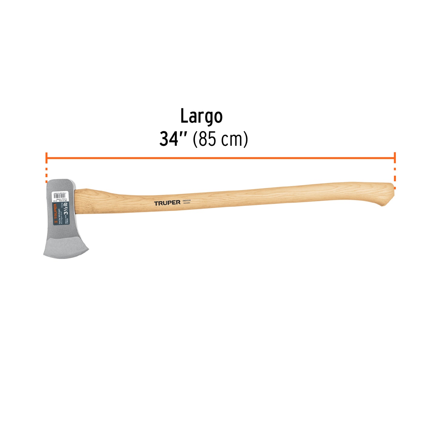 Hacha michigan 31/2 lb mango hickory 14958 Pieza