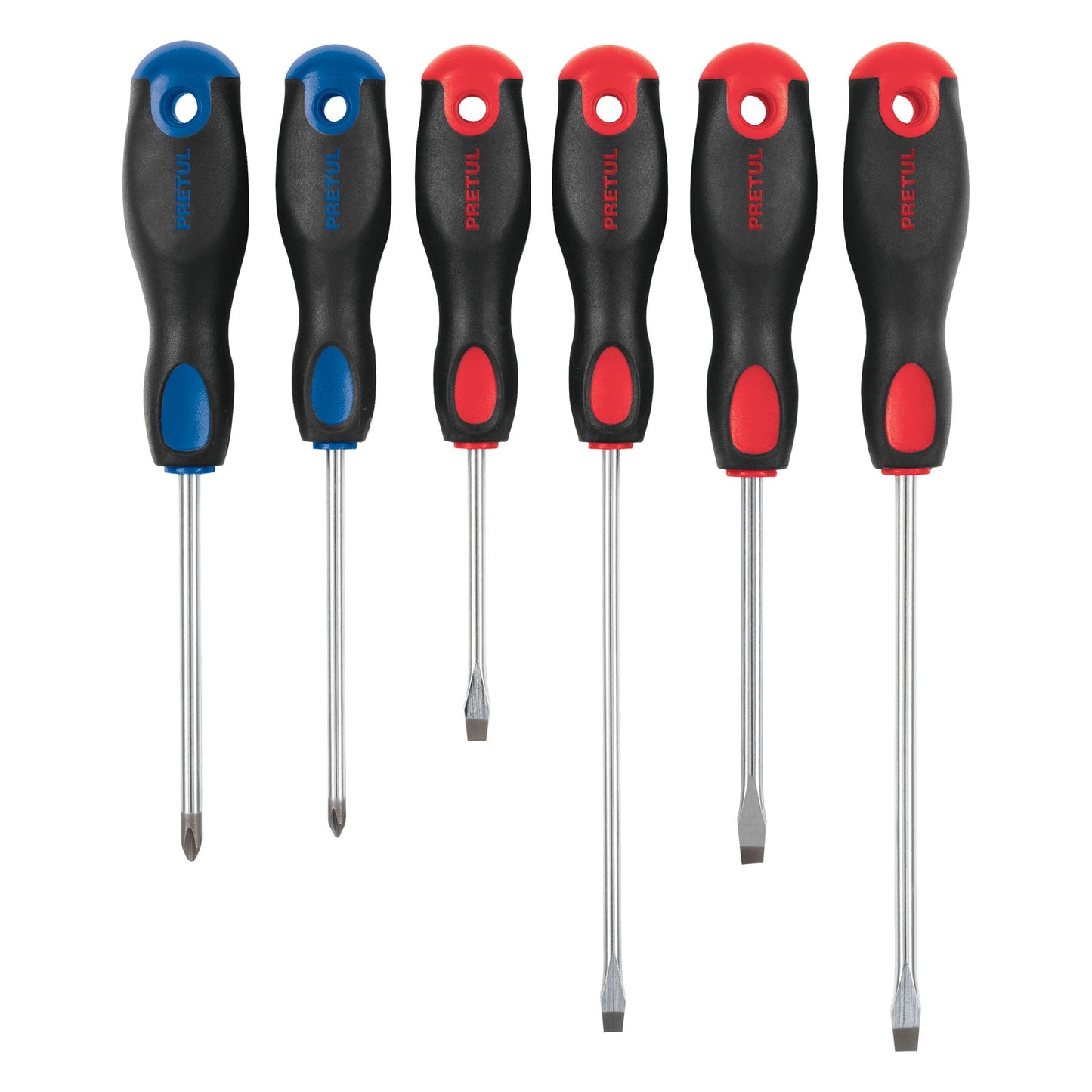 Juego de desarmadores 6 piezas mango comfort grip 20220 pretul Pieza