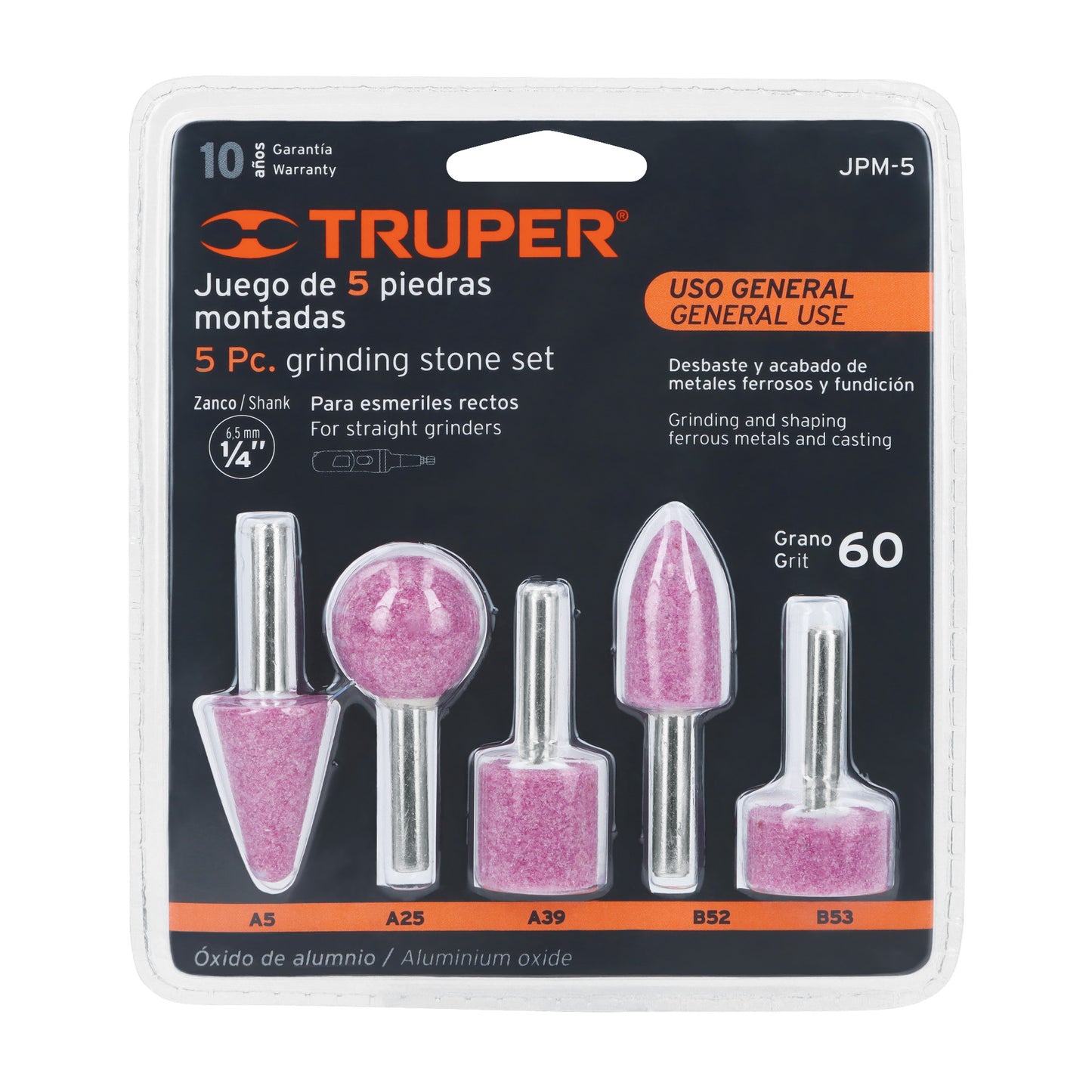 Piedras para montar juego 5 piezas 11680 truper Paquete