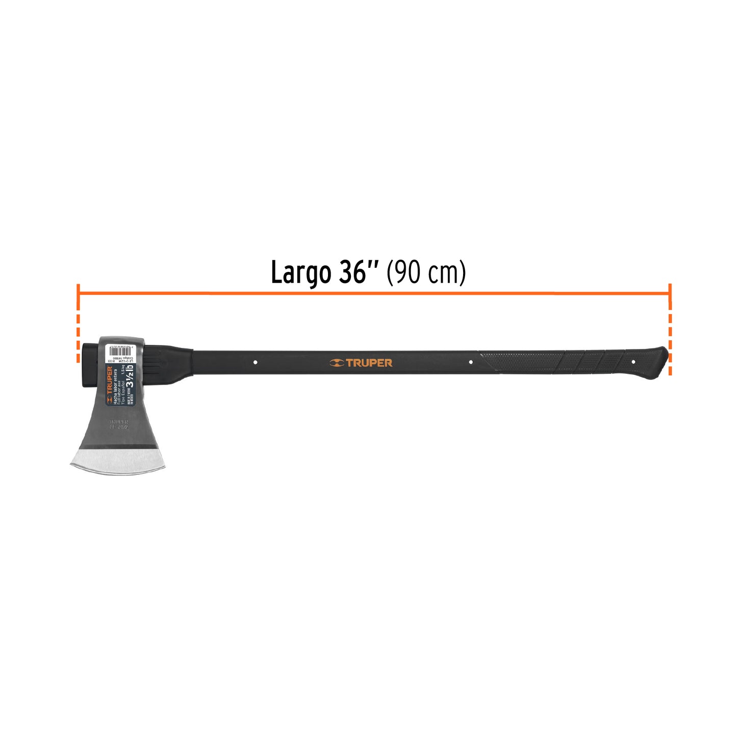 Hacha labor entera 31/2 lb mango fibra de vidrio 14980 Pieza