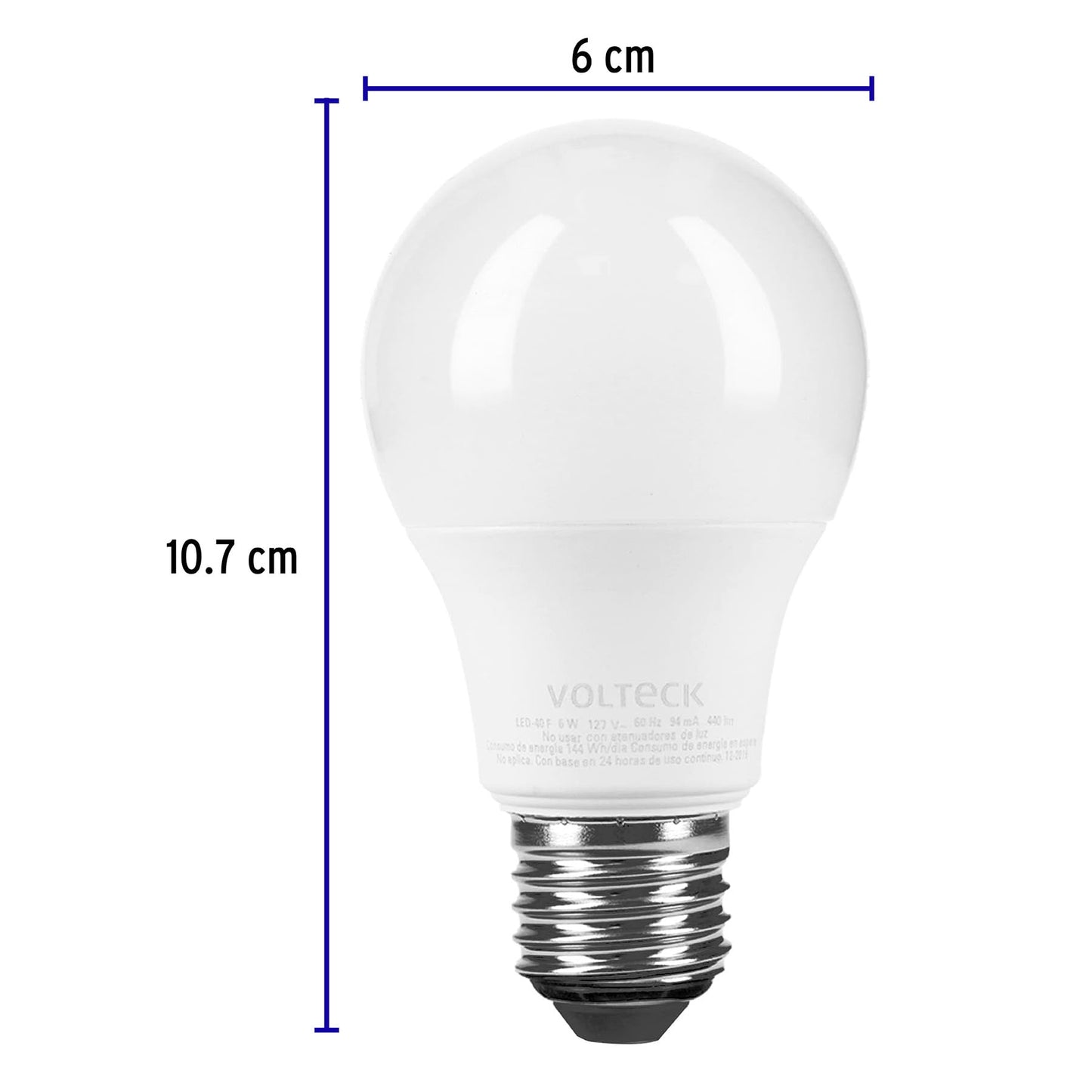 Lampara de led a 19 6 w luz de dia 46856 Pieza