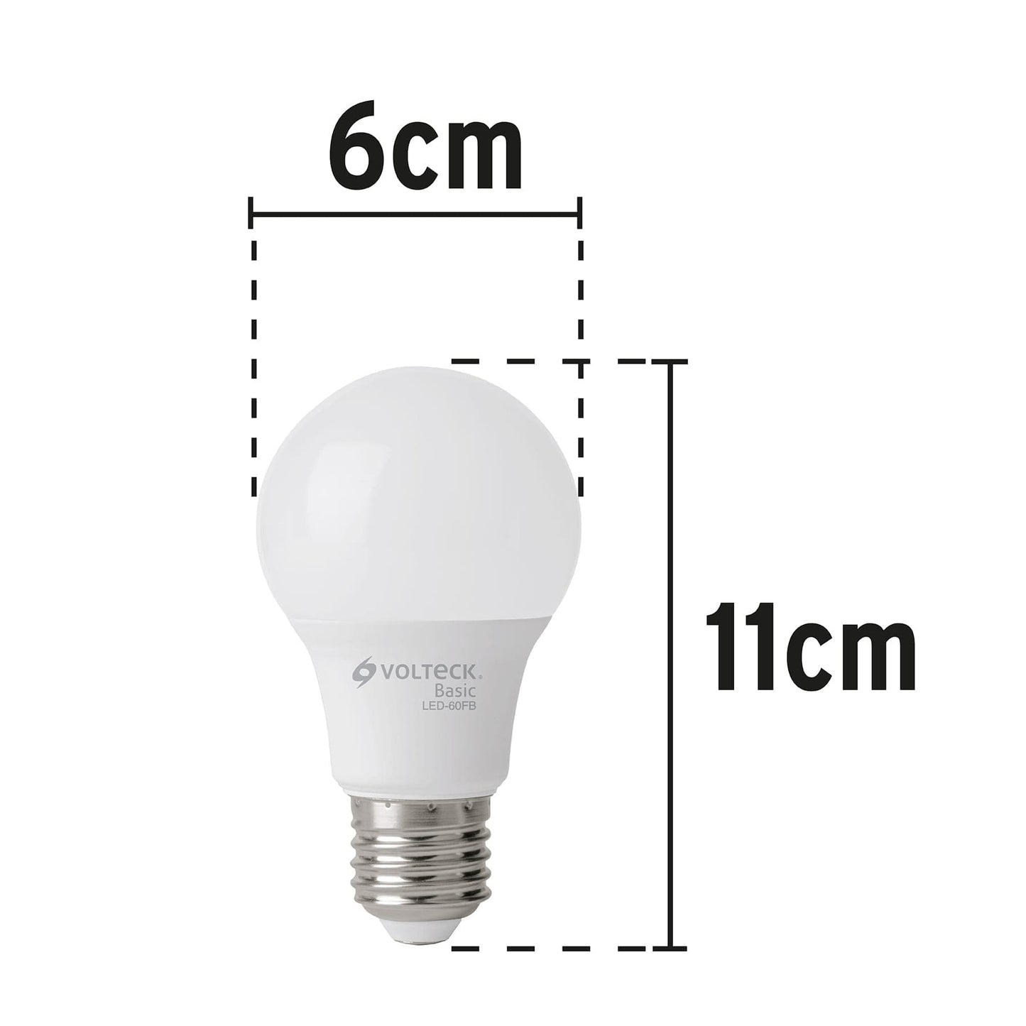 Lampara de LED A19 8 W luz de dia Basic 28061 Volteck Pieza