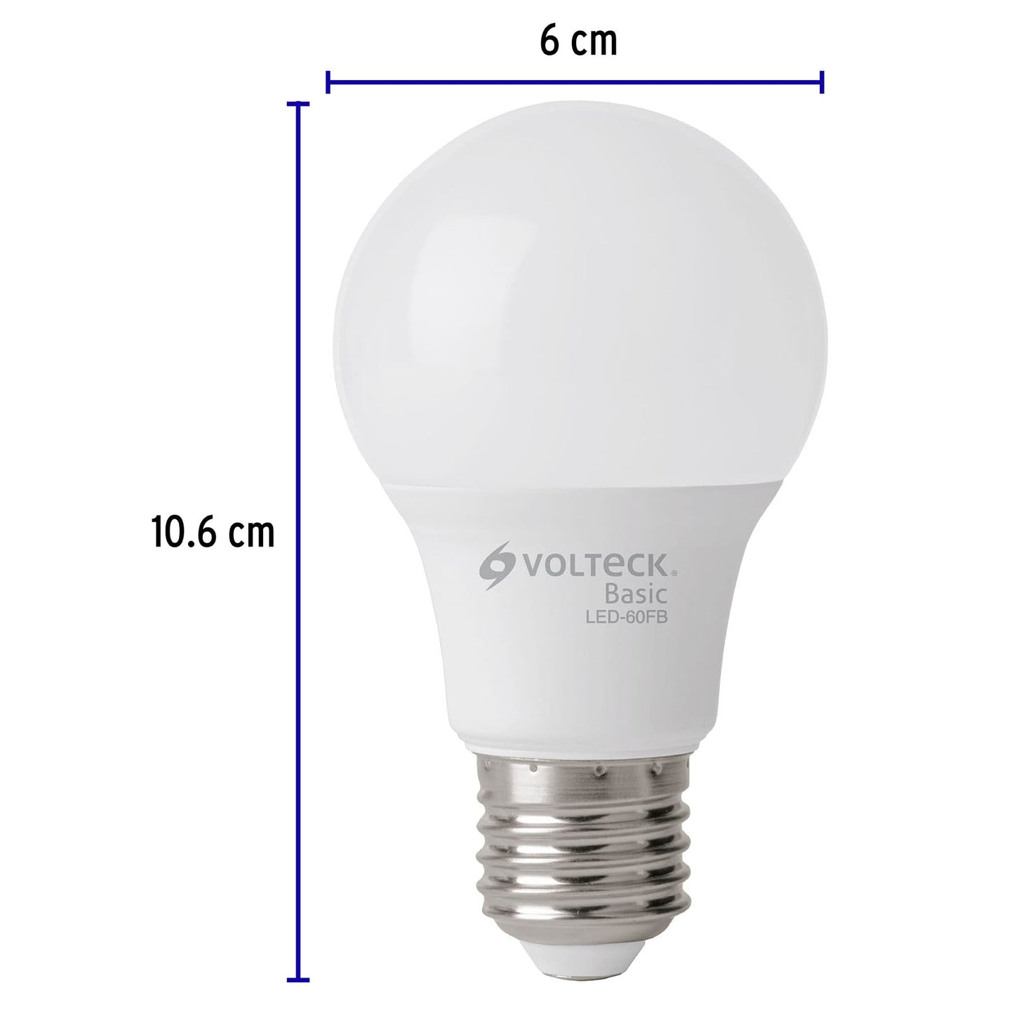 Lampara de LED A19 8 W luz de dia Basic 28061 Volteck Pieza