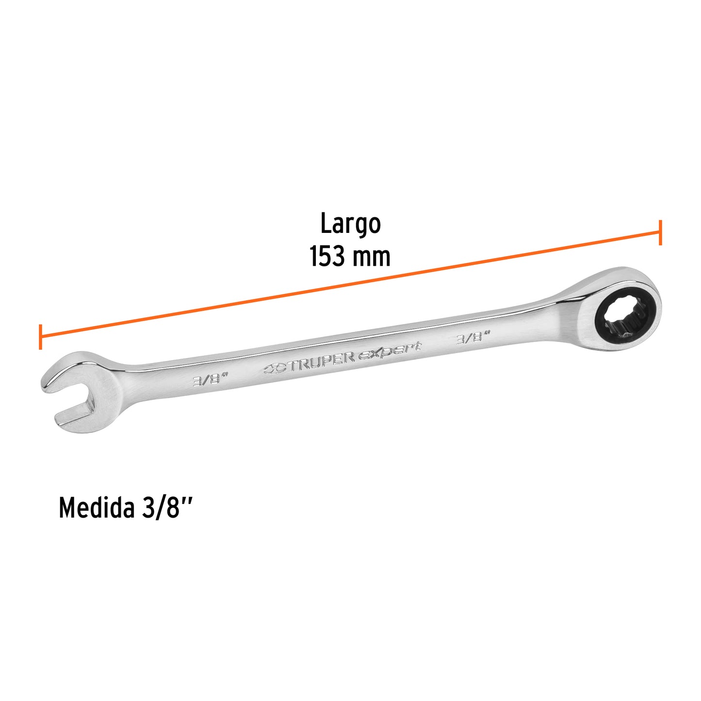 Llave combinada con matraca 3/8 15736 truper Pieza