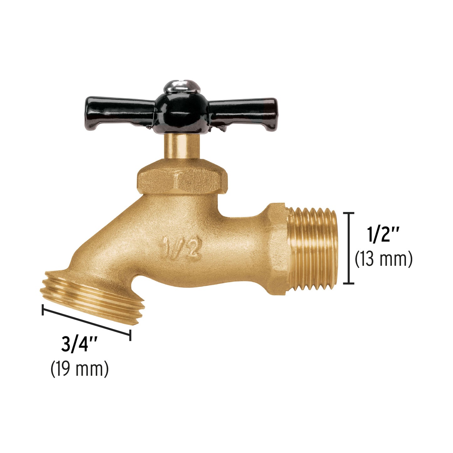 Llave para manguera de laton 1/2p 100g 22146 pretul Pieza