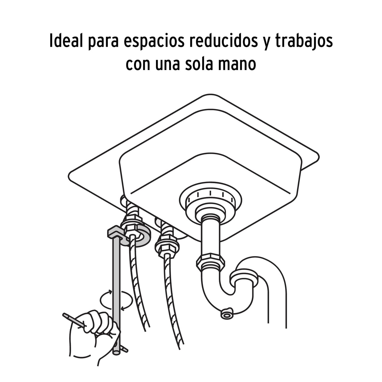 Llave para plomero 12p 12874 Truper Pieza