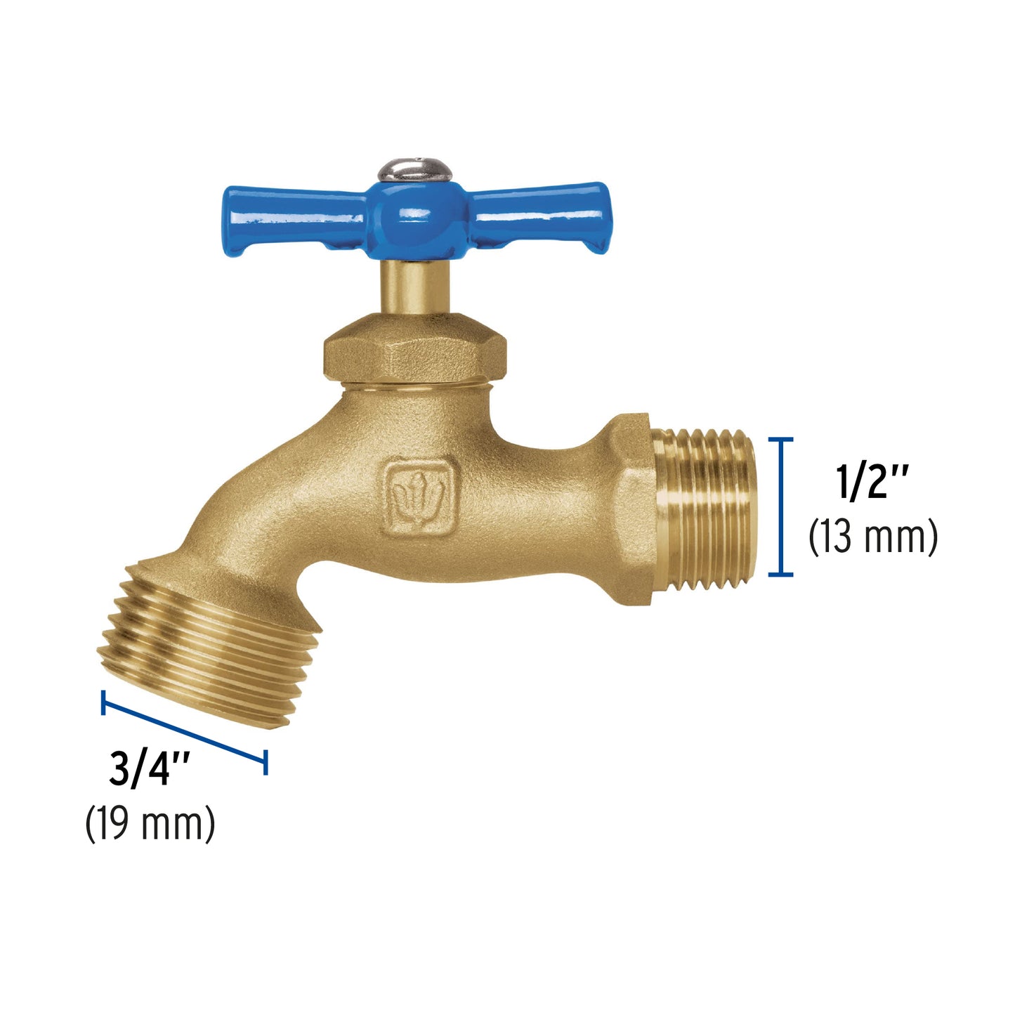 Llave para manguera de laton 1/2p 140g 49082 foset Pieza