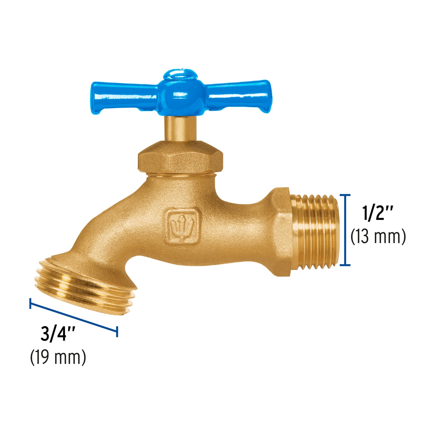 Llave para manguera de laton 1/2p 140g 49082 foset Pieza
