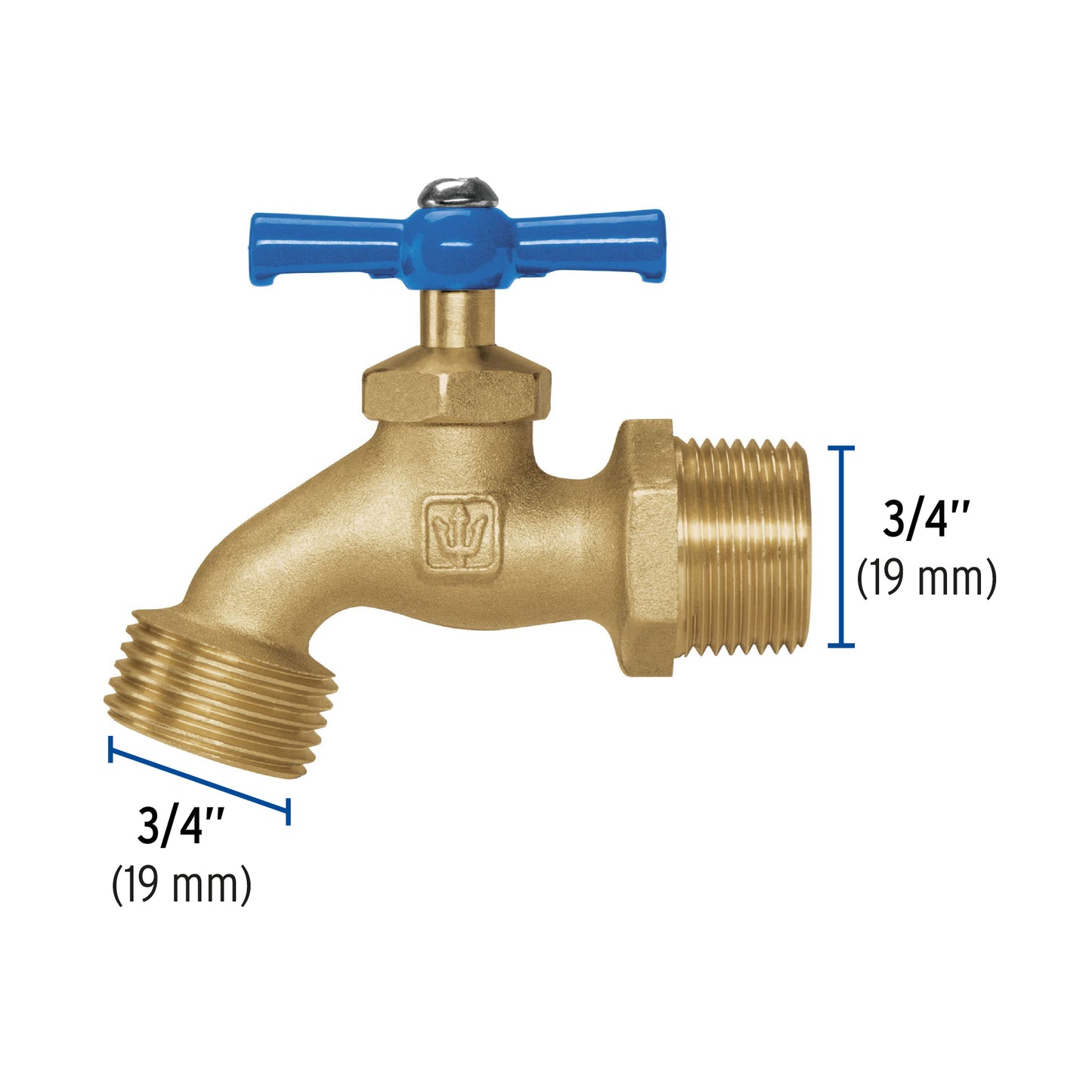 Llave laton para manguera entrada 3/4 49088 foset Pieza