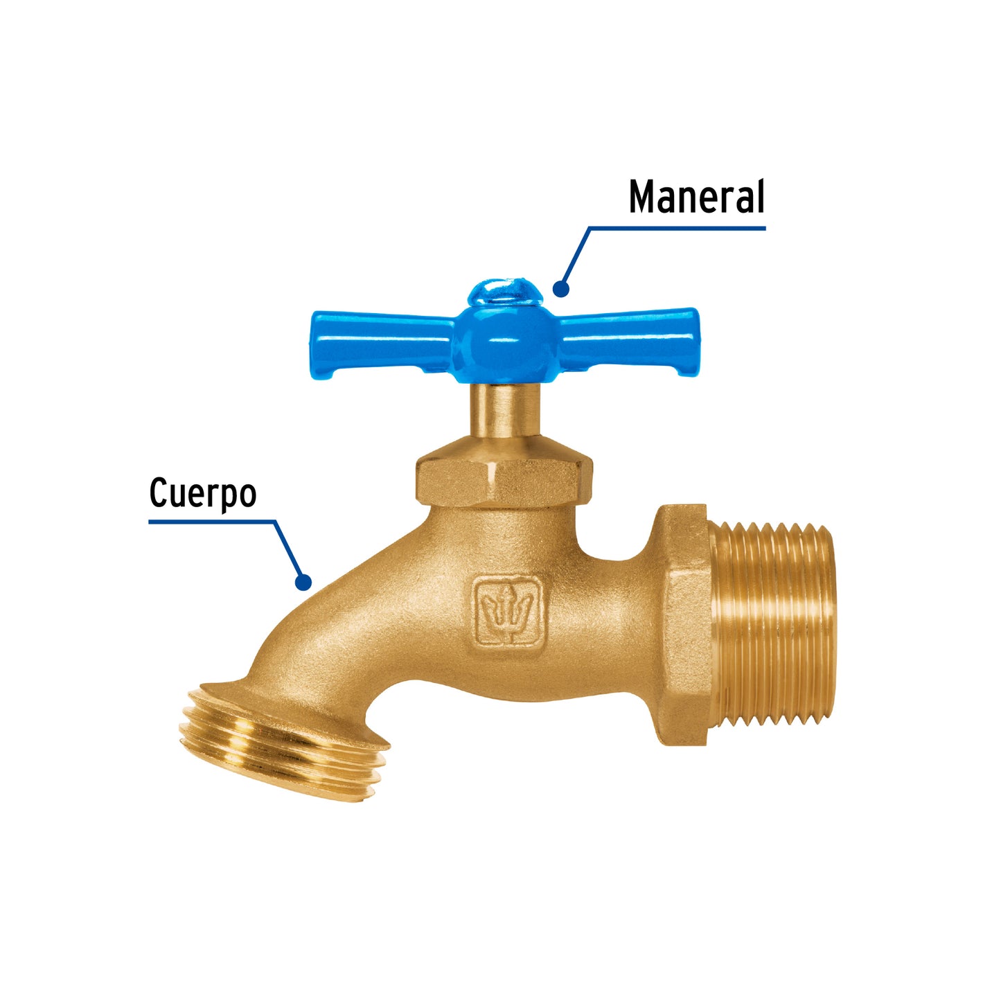Llave laton para manguera entrada 3/4 49088 foset Pieza