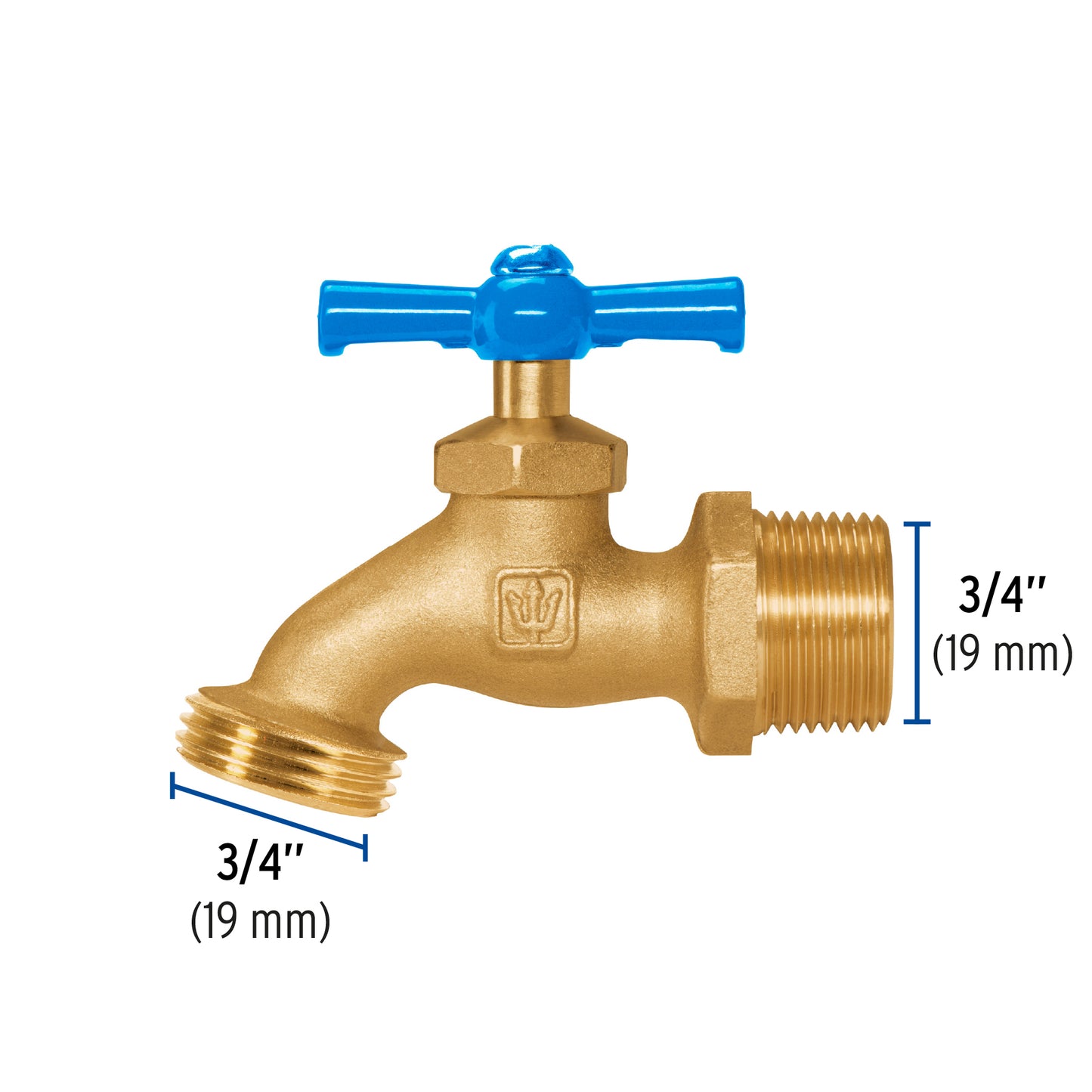 Llave laton para manguera entrada 3/4 49088 foset Pieza