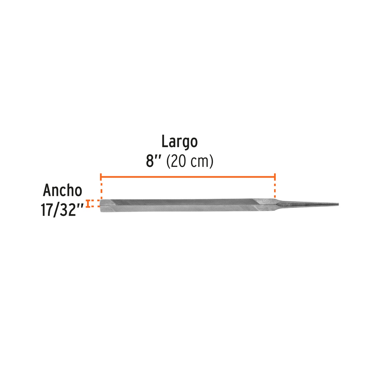 Lima triangulo pesado 8 15125 truper Pieza