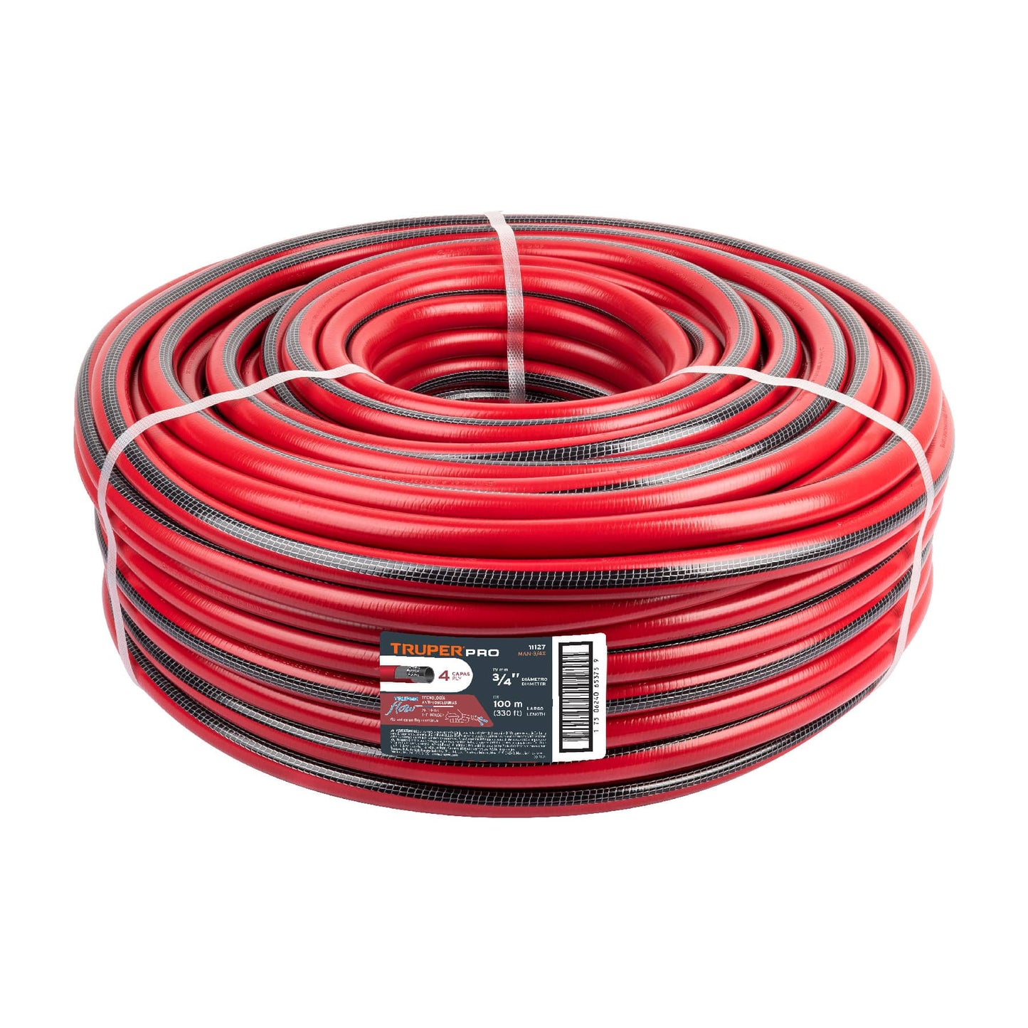 Manguera super reforzada 3/4 4 capas 11127 truper Metro