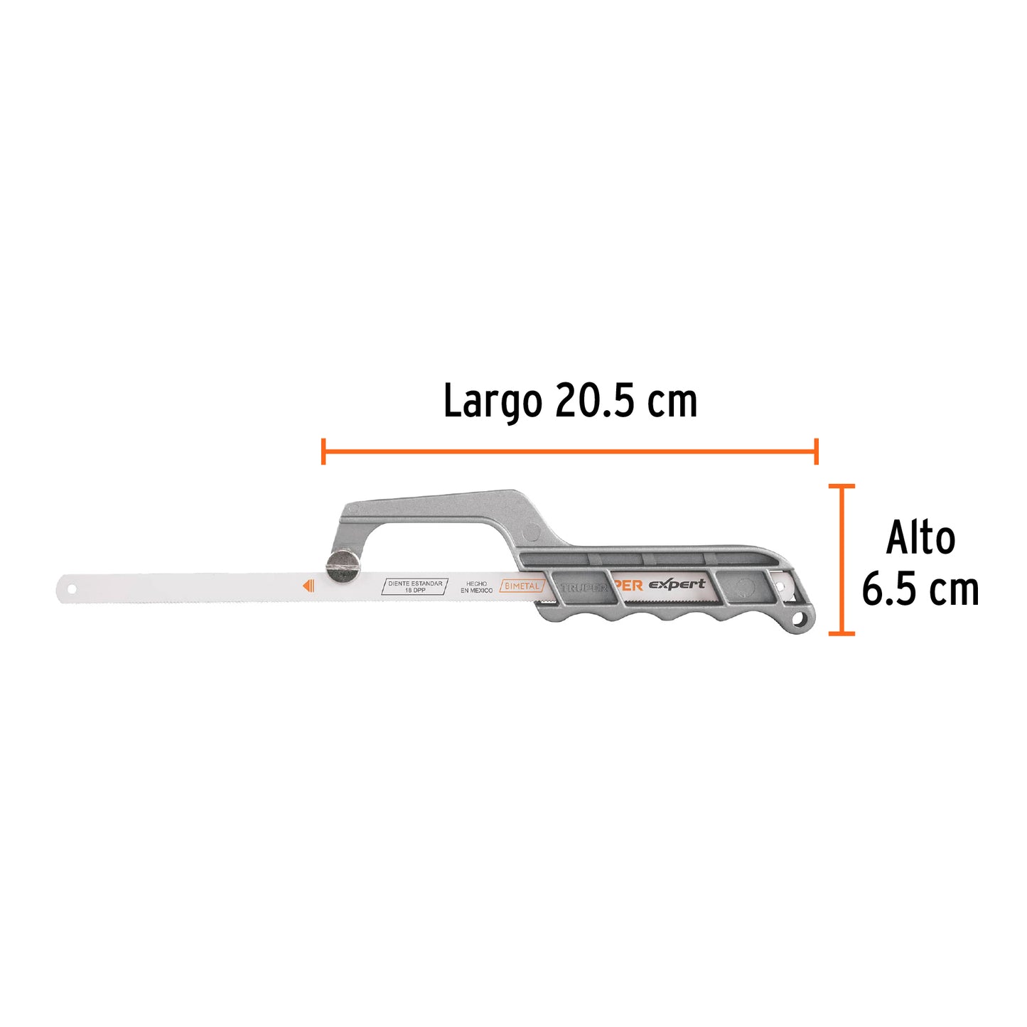 Mini arco de aluminio para segueta 12p truper10236 Pieza