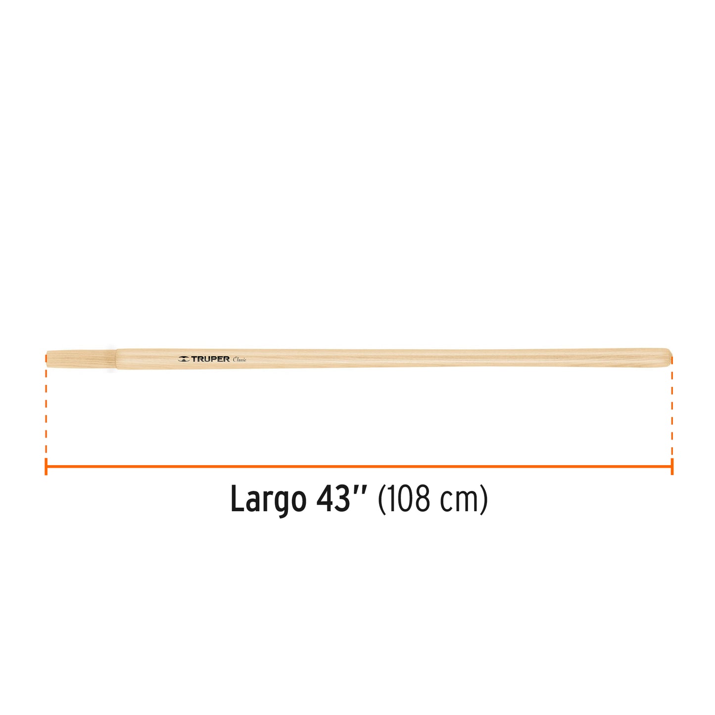 Mango para pala classic largo 45p 15902 truper Pieza