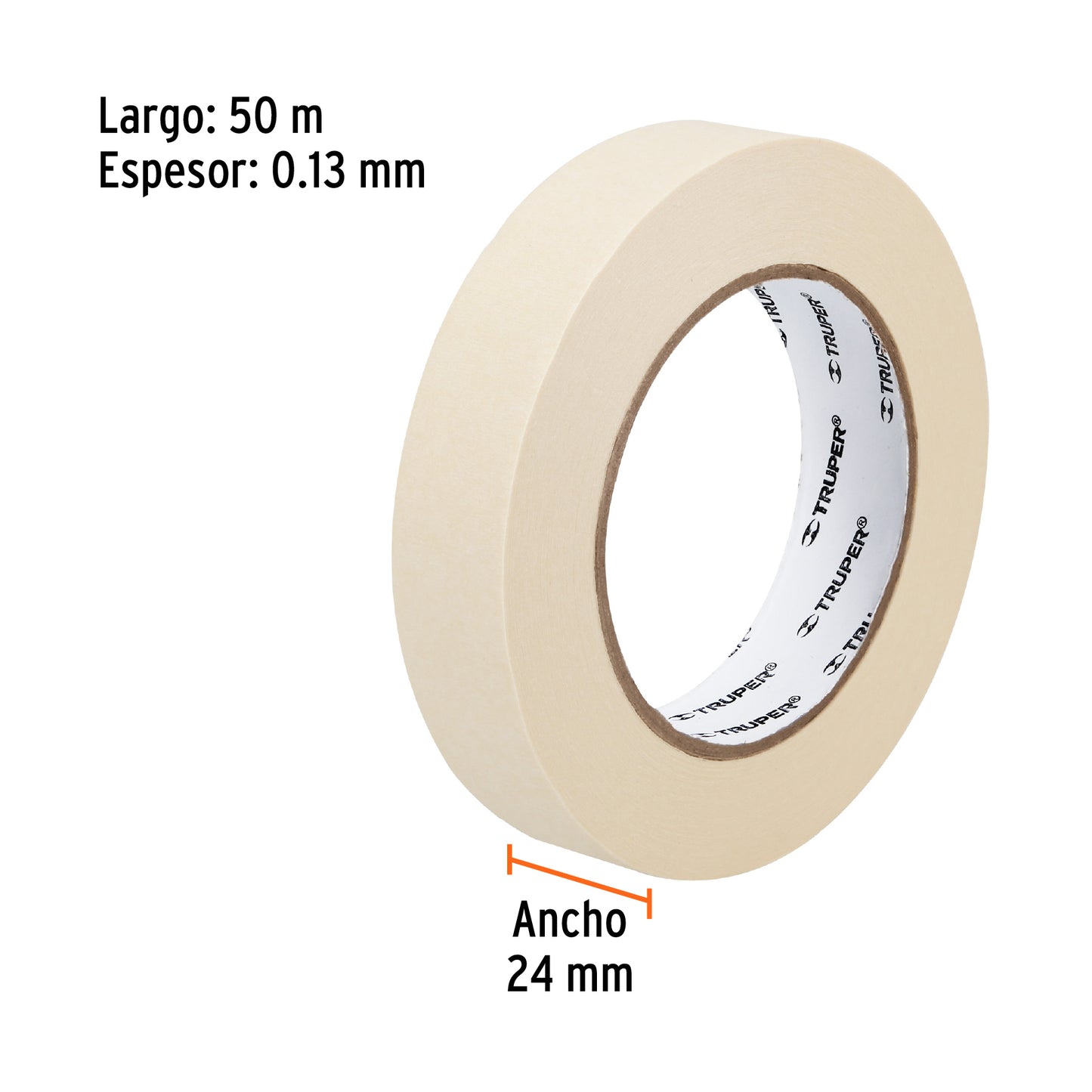 Cinta masking tape 1 12591 Truper Pieza