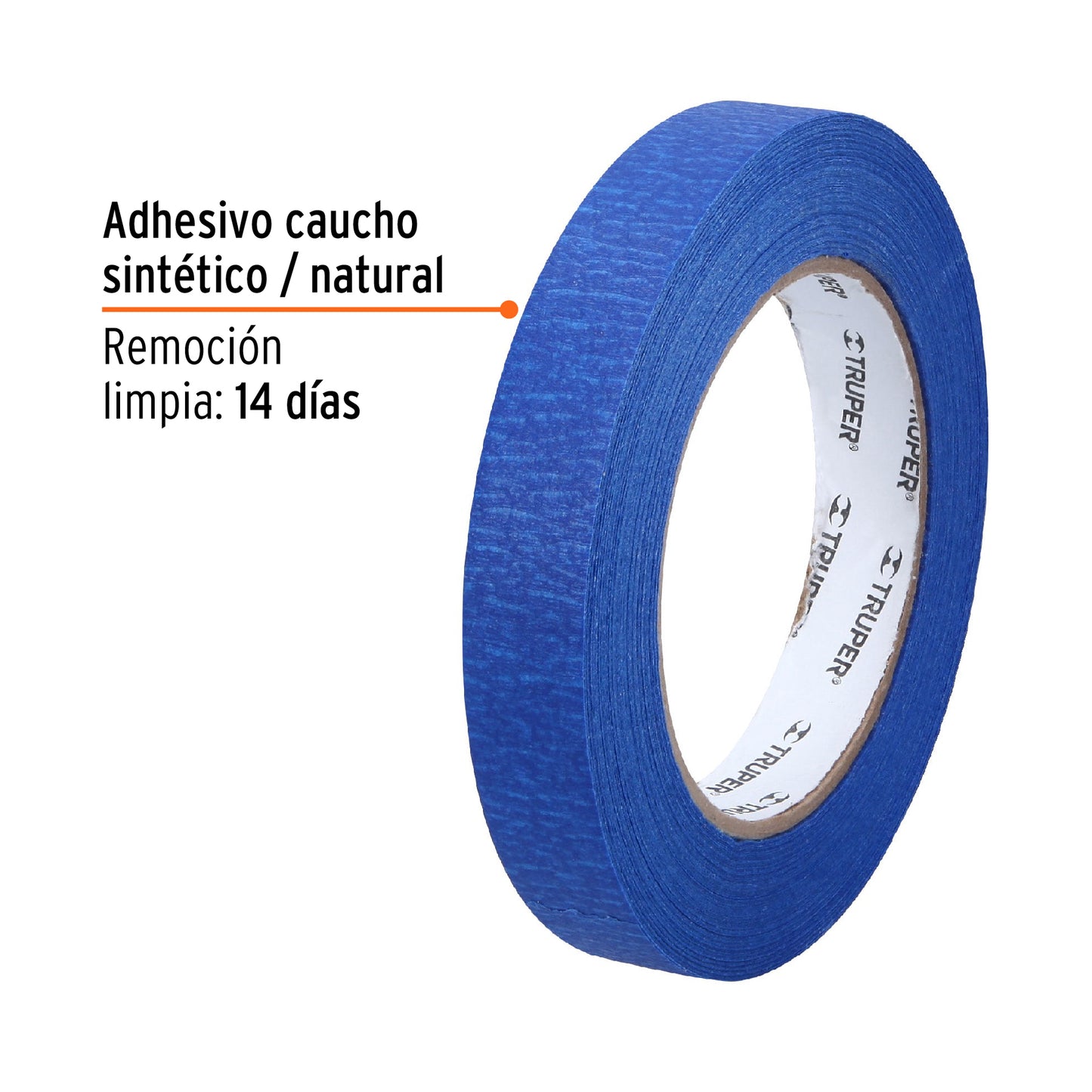 Cinta masking azul 3/4 x 50 mt truper/byp 12621/caz75 truper Pieza