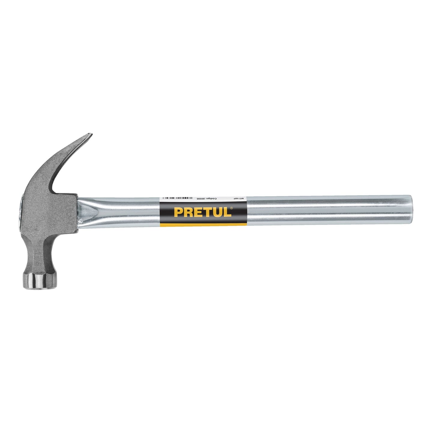 Martillo uña curva 16 oz mango tubular pretul pretul20595 Pieza