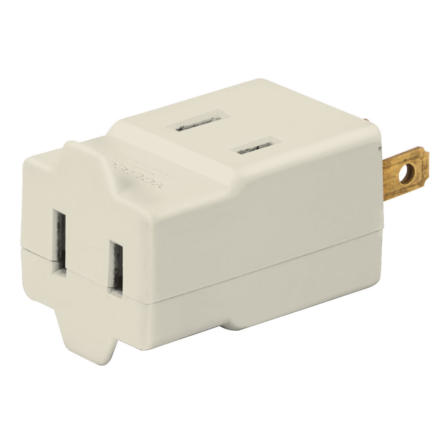 Multicontacto triple tipo cubo volteck46808 Pieza