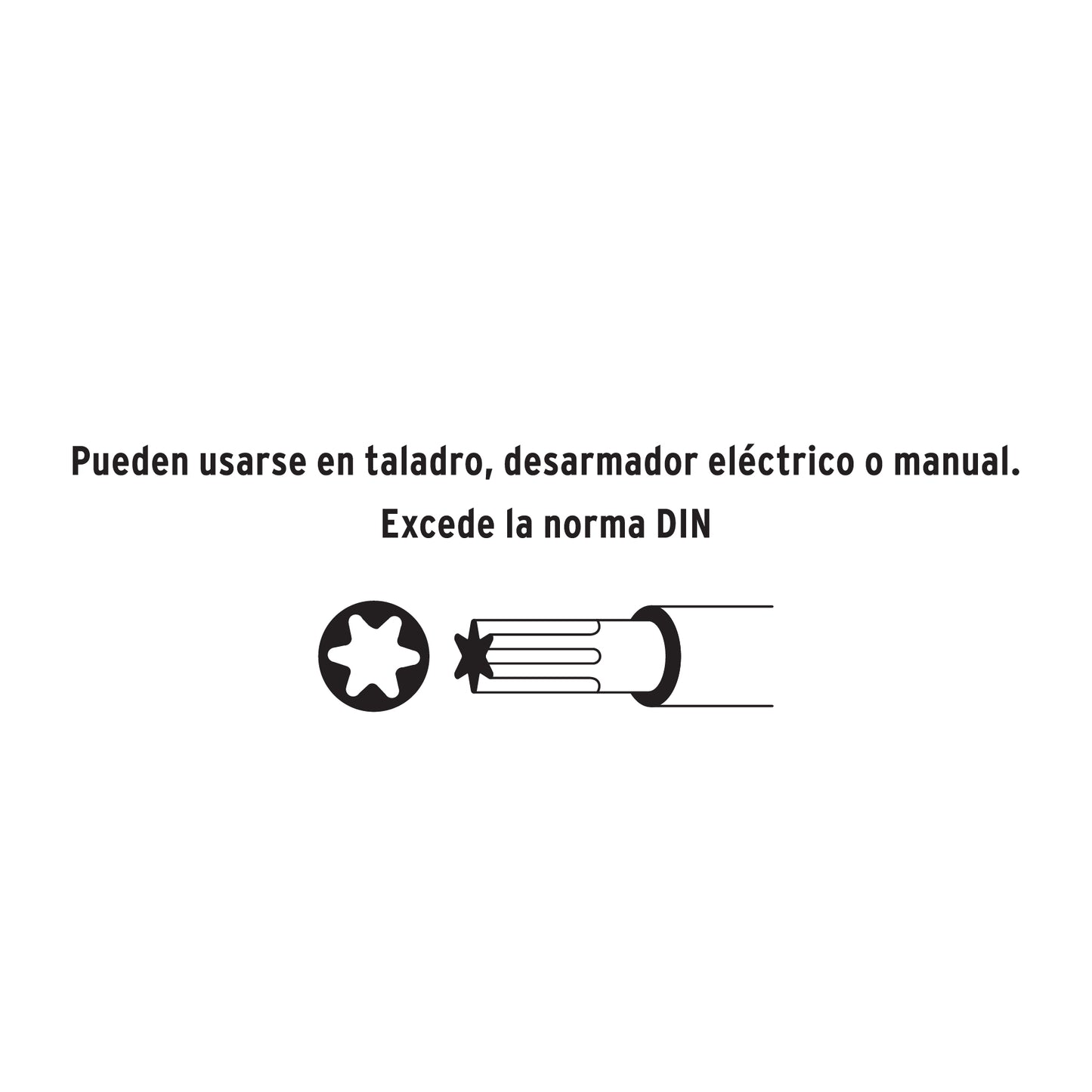 Juego de 7 puntas torx con seguro largo 2p en organizador 17813 truper Pieza