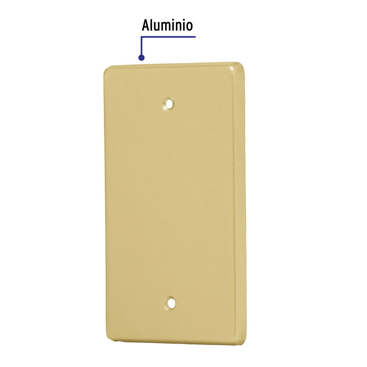 Placa ciega de aluminio linea Standard 46402 Volteck Pieza