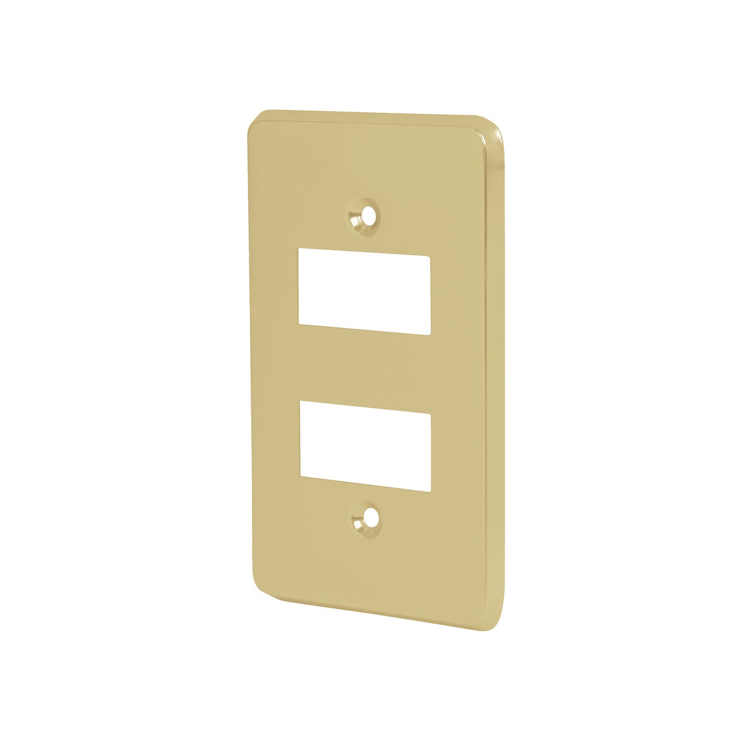 Placa 2 modulos de aluminio linea Economica 46436 Volteck Pieza
