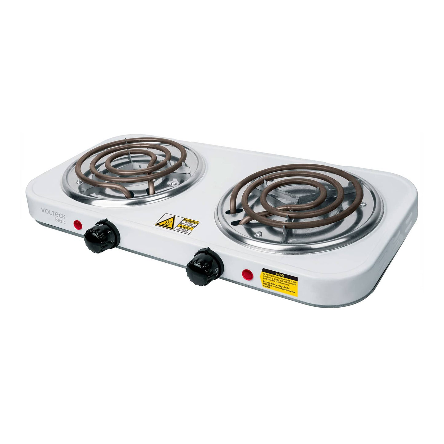 Parrilla electrica 2 quemadores cuadrada volteck 23032 Pieza