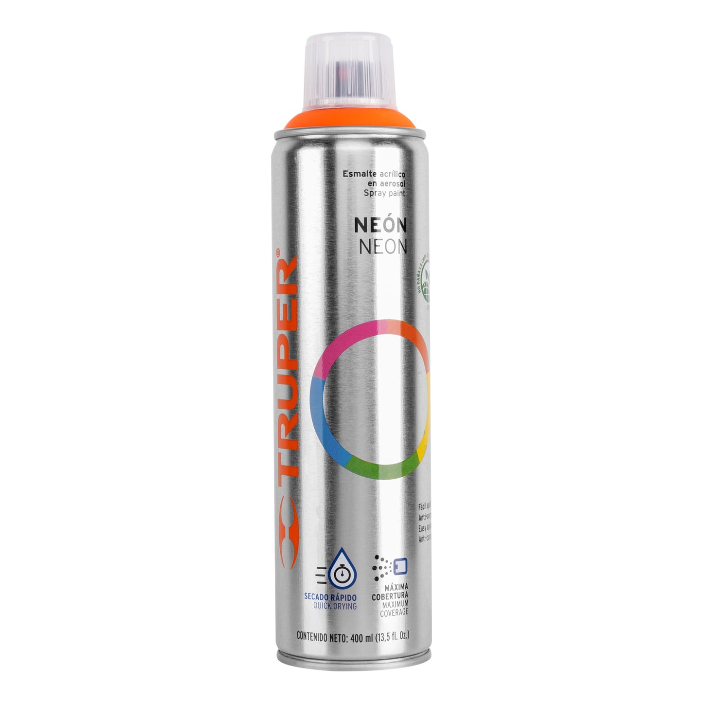 Pintura esmalte en aerosol flourescente naranja 19072 truper Pieza