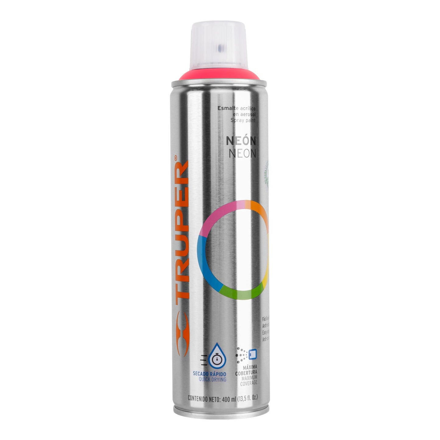 Pintura en aerosol fluorescente rosa truper19074 Pieza