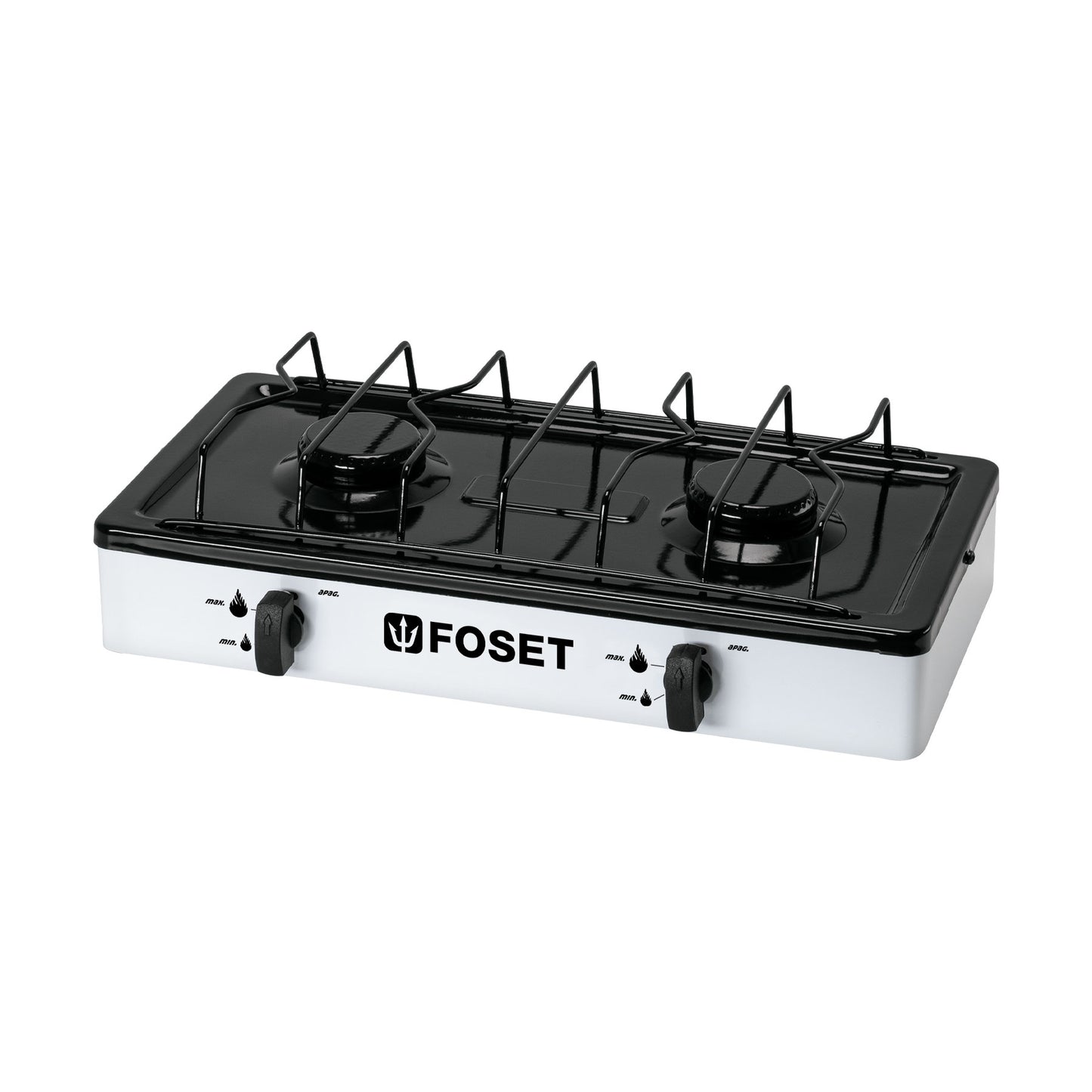 Parrilla de gas 2 quemadores color blanco 48147 Foset Pieza