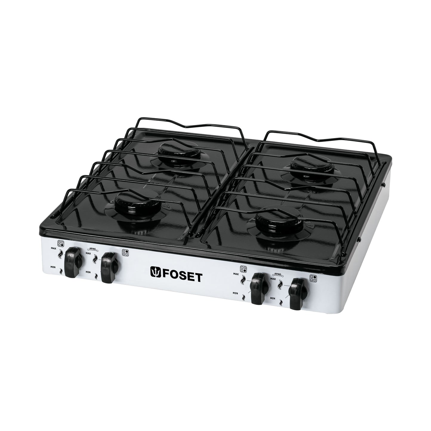 Parrilla de gas 4 quemadores color blanco 48150 Foset Pieza