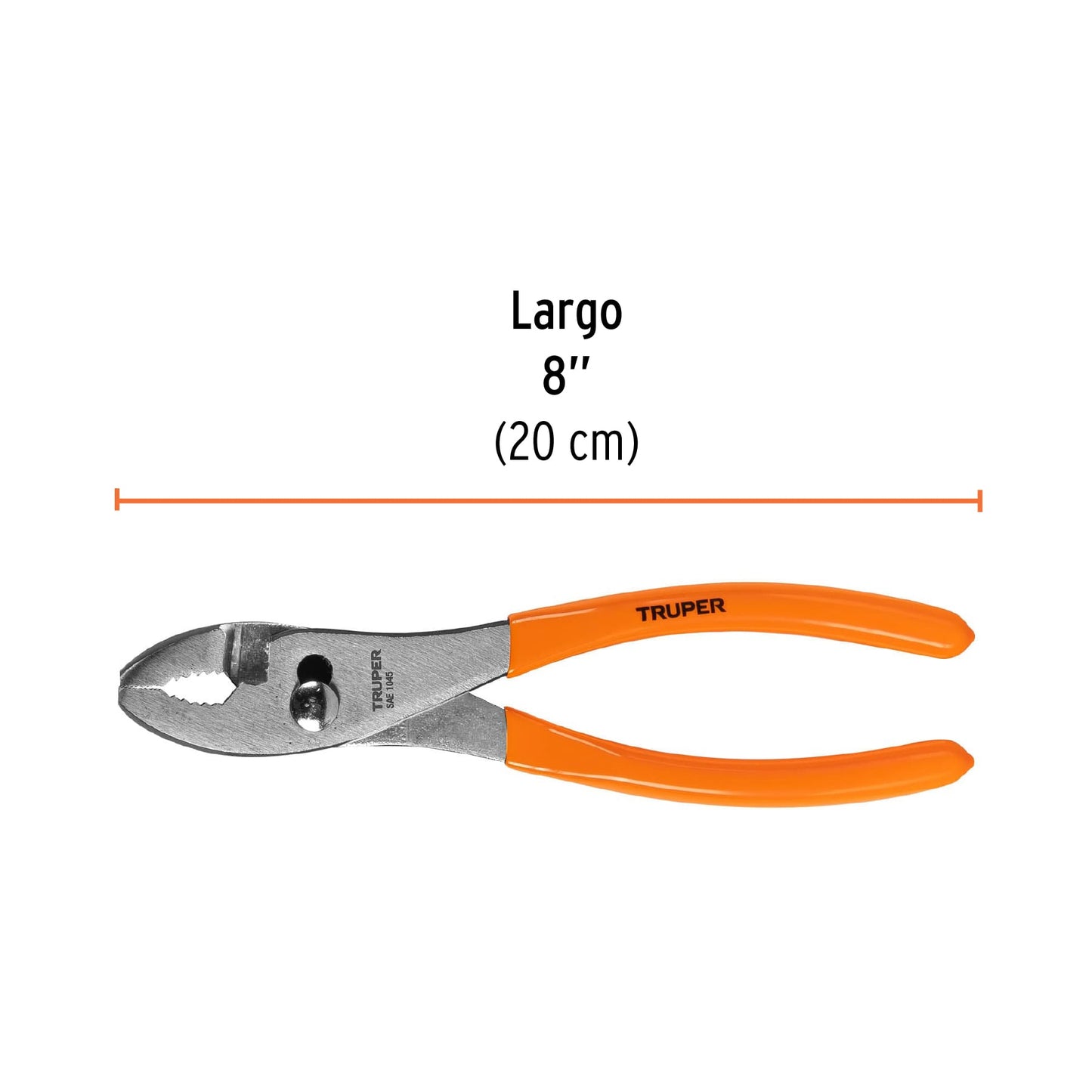 Pinza de chofer 8p mango de vinil truper 17301 Pieza