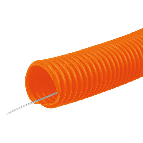 Poliducto corrugado flexible 3/4 con guia rollo 50 m 45017 Volteck Metro