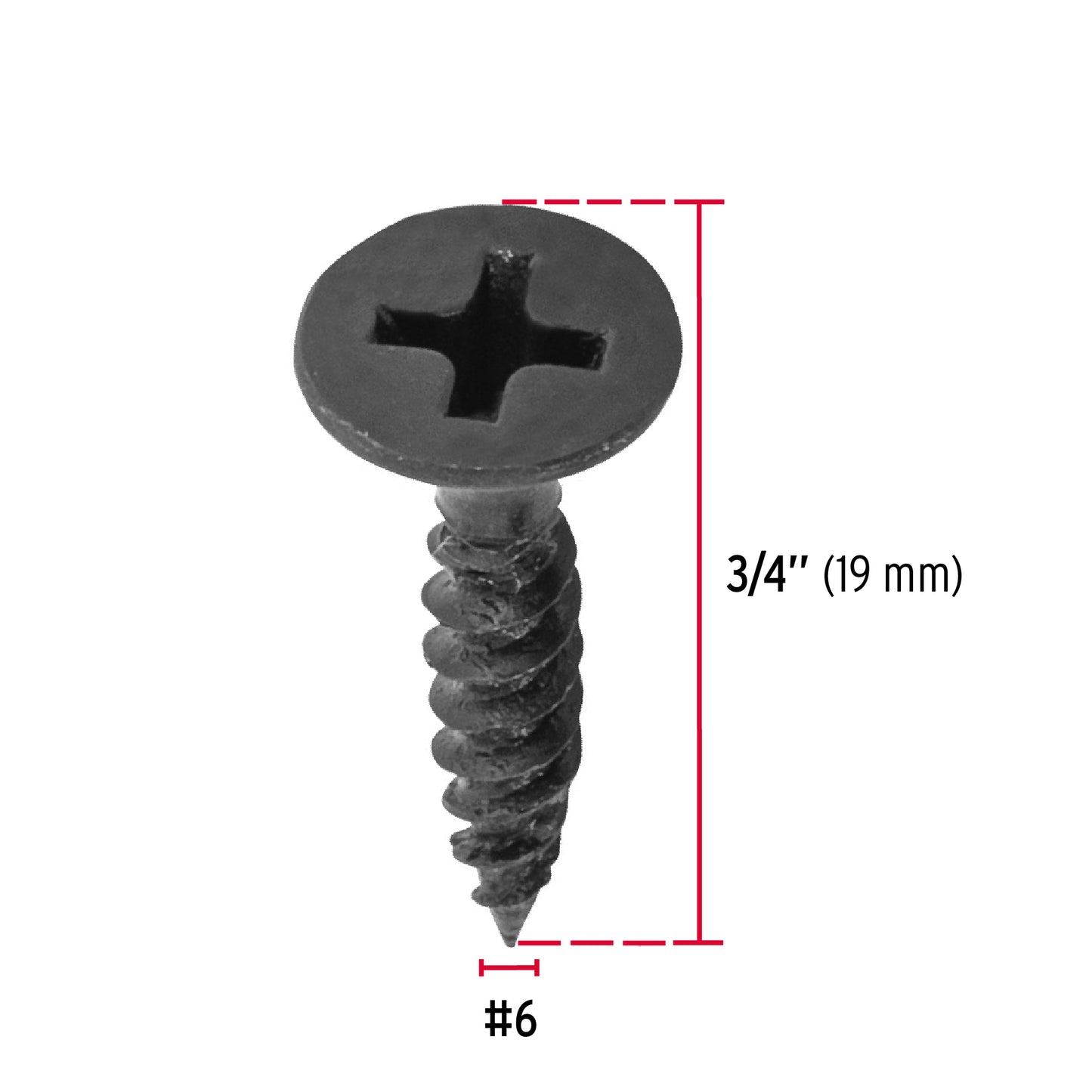 Pija 6 x 3/4 multiusos cuerda cerrada 40056 fiero Pieza