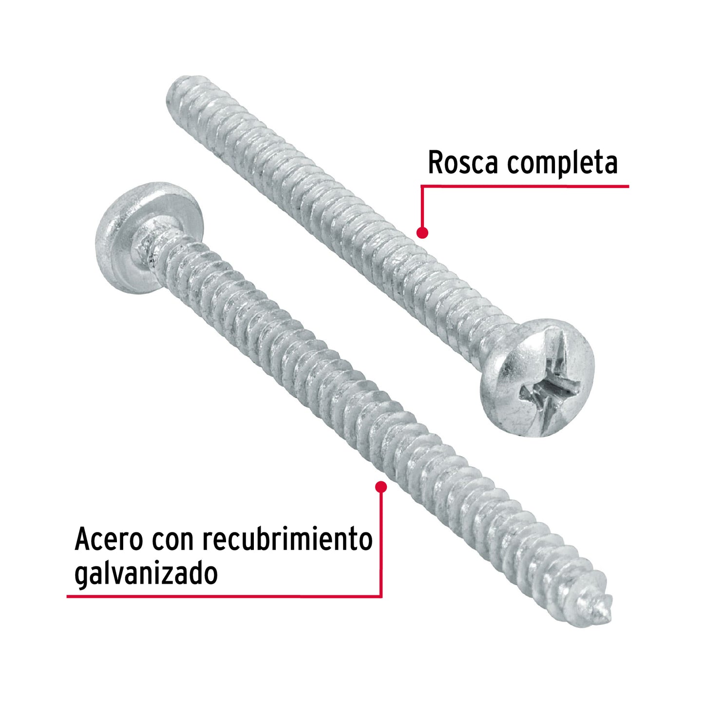 Pija para lamina 8 x 2 44418 Fiero Pieza
