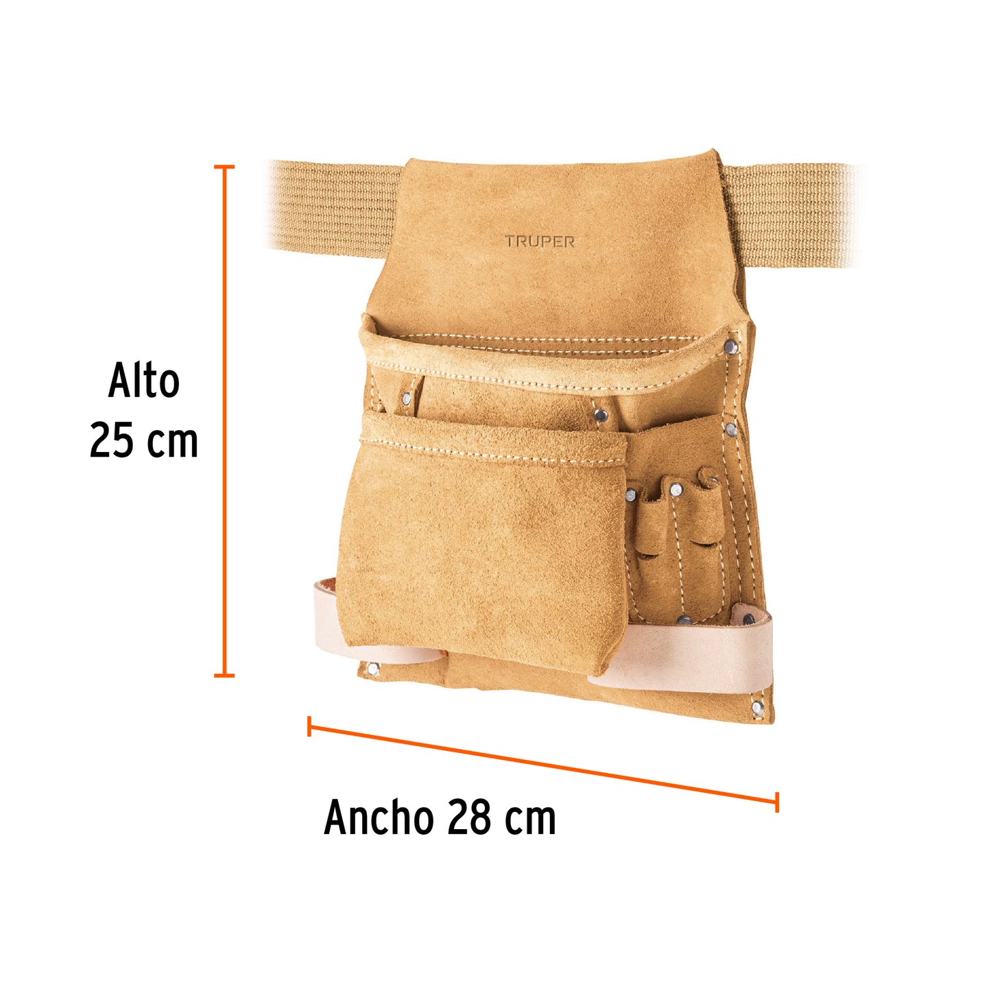 Portaherramienta de carnaza 6 compartimientos 11533 truper Pieza