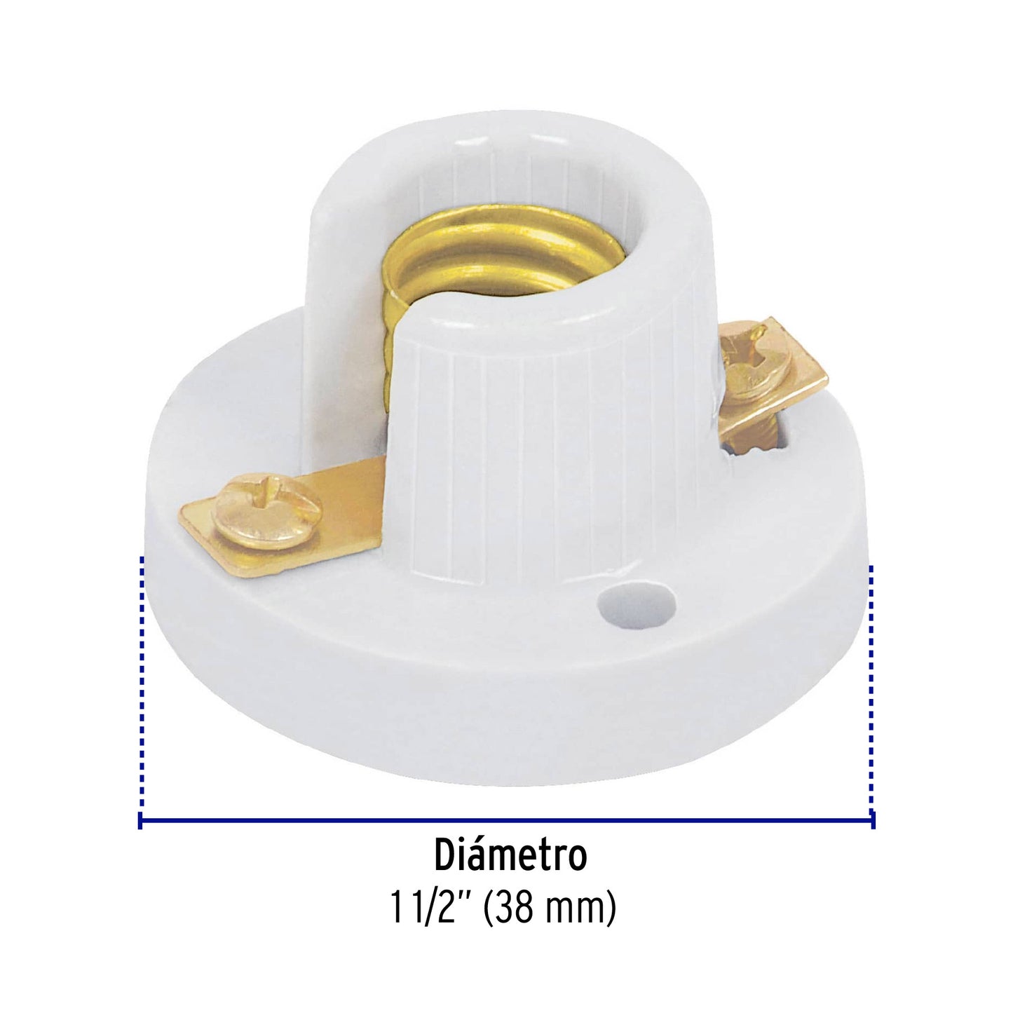 Portalampara porcelana 7 1/2 mod 130 46531 voltech Pieza