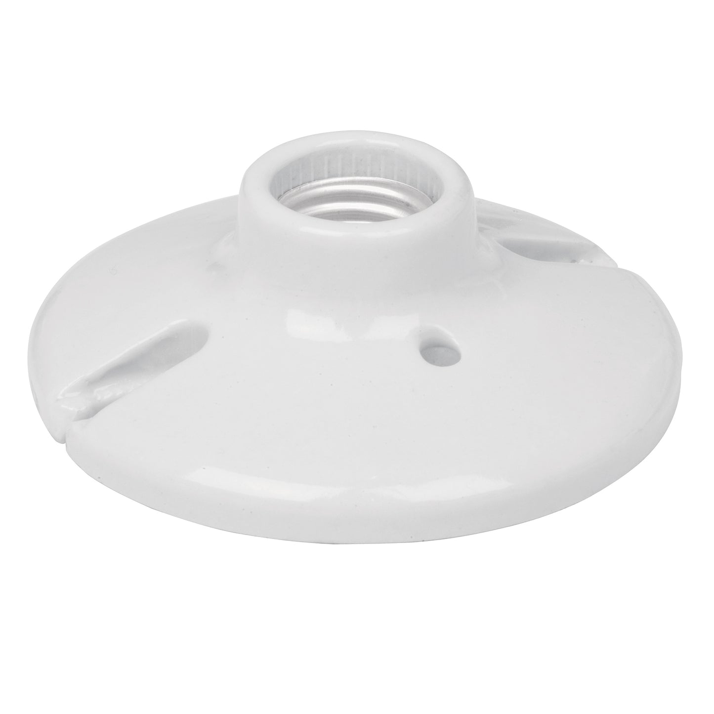 Portalampara de porcelana 4 1/2 circular 46524 Pieza