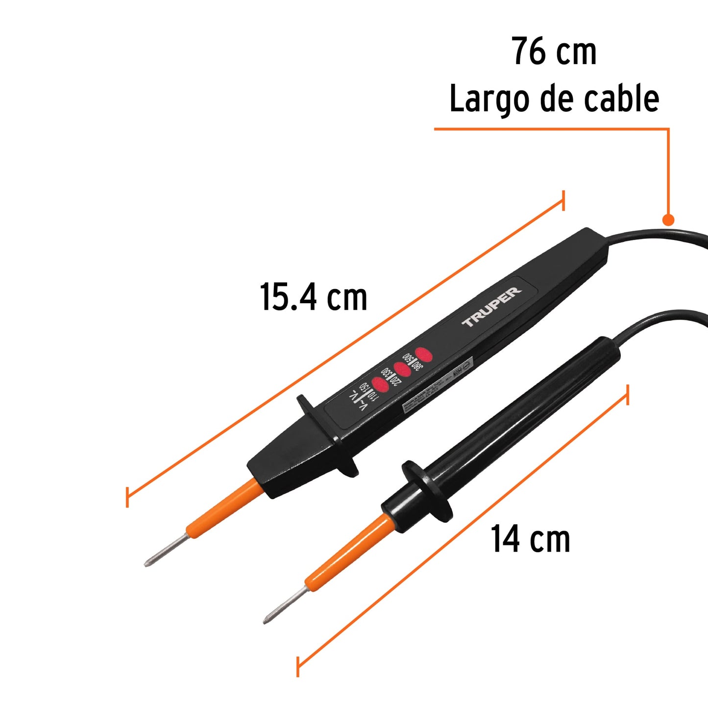 Probador de voltaje ac/dc truper Pieza