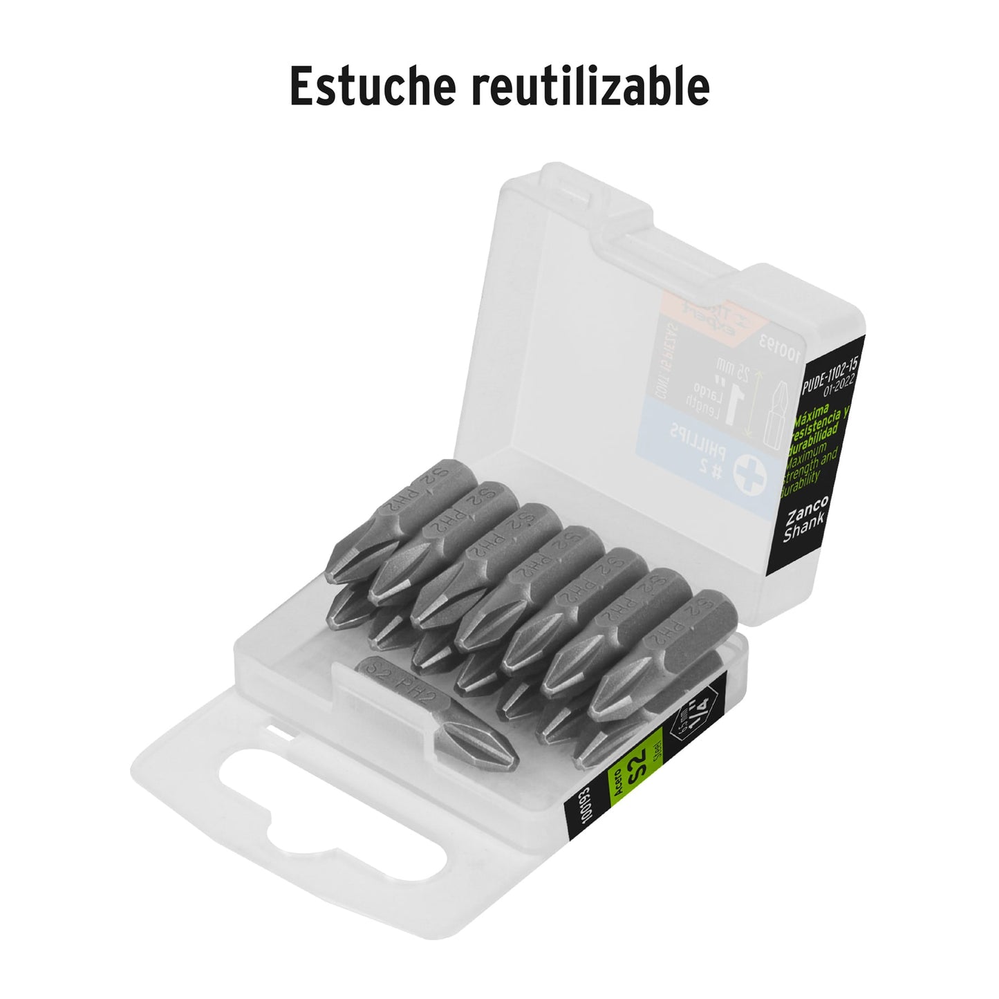 Puntas Phillips 2 1 estuche con 15 piezas Expert 100193 truper Paquete