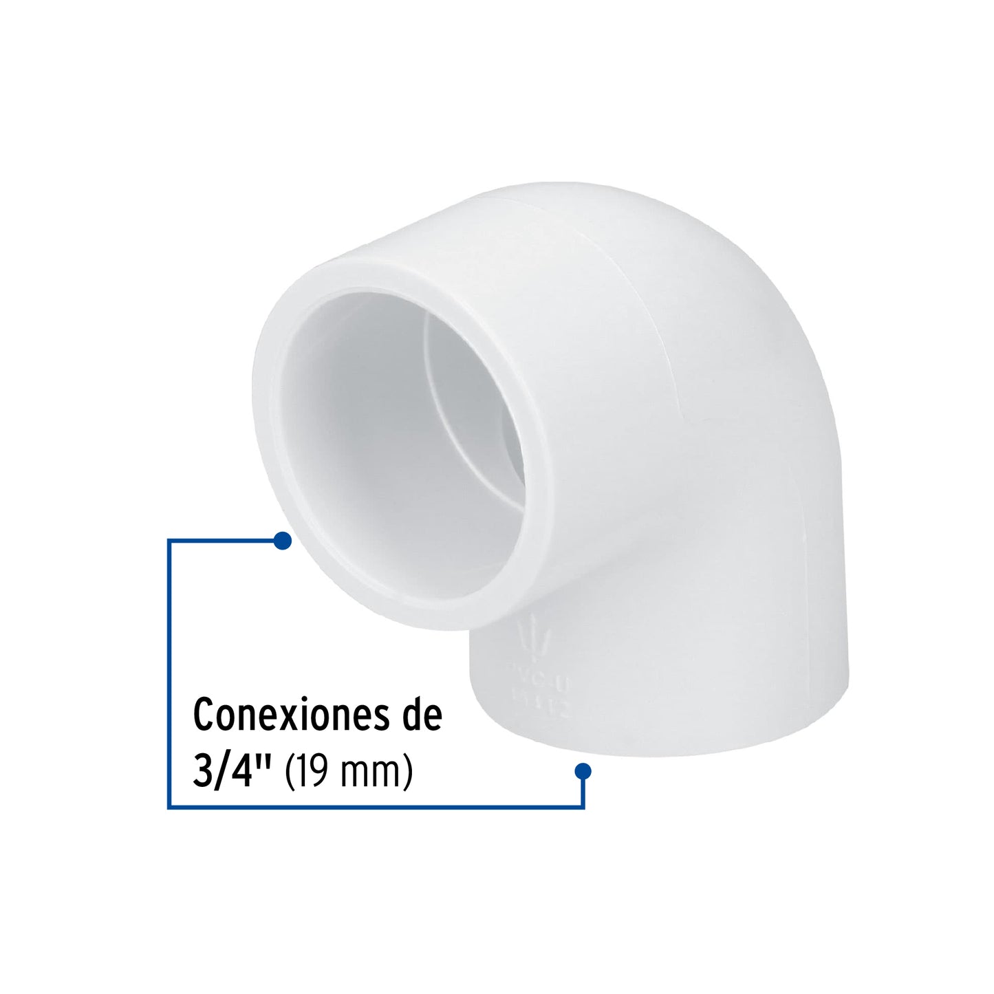 Codo hidraulico 90 x 3/4 c40 - 45412/615363/406-007 - Foset Pieza