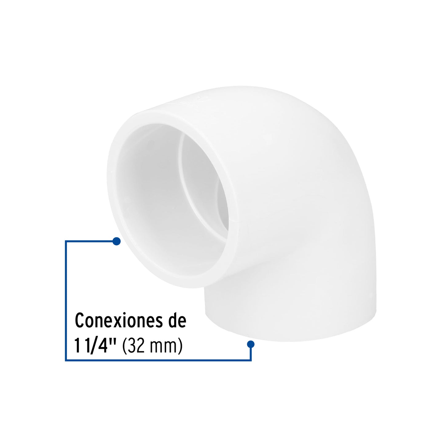 Codo Hidráulico 90 x 1 1/4 45523 Foset Pieza