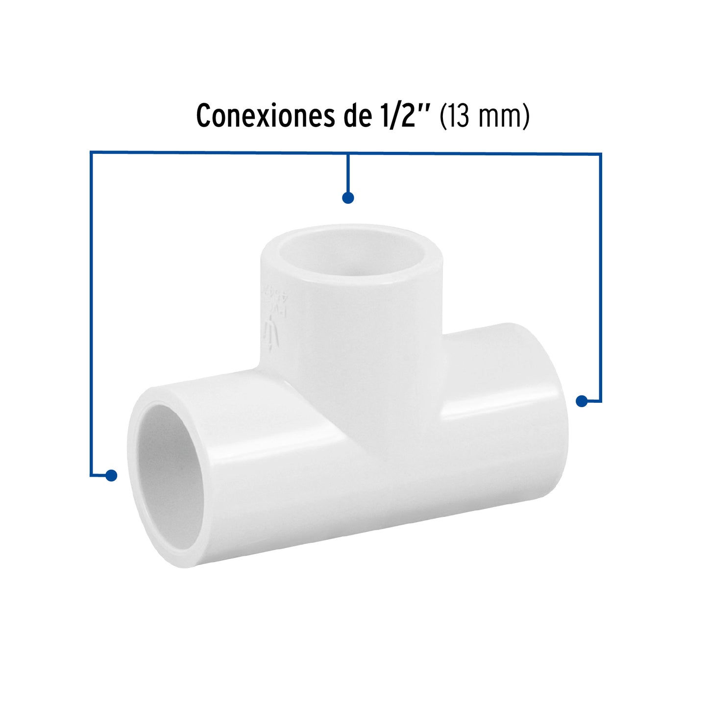 Tee hidraulica 1/2 ced 40 45420/615371 Foset Pieza
