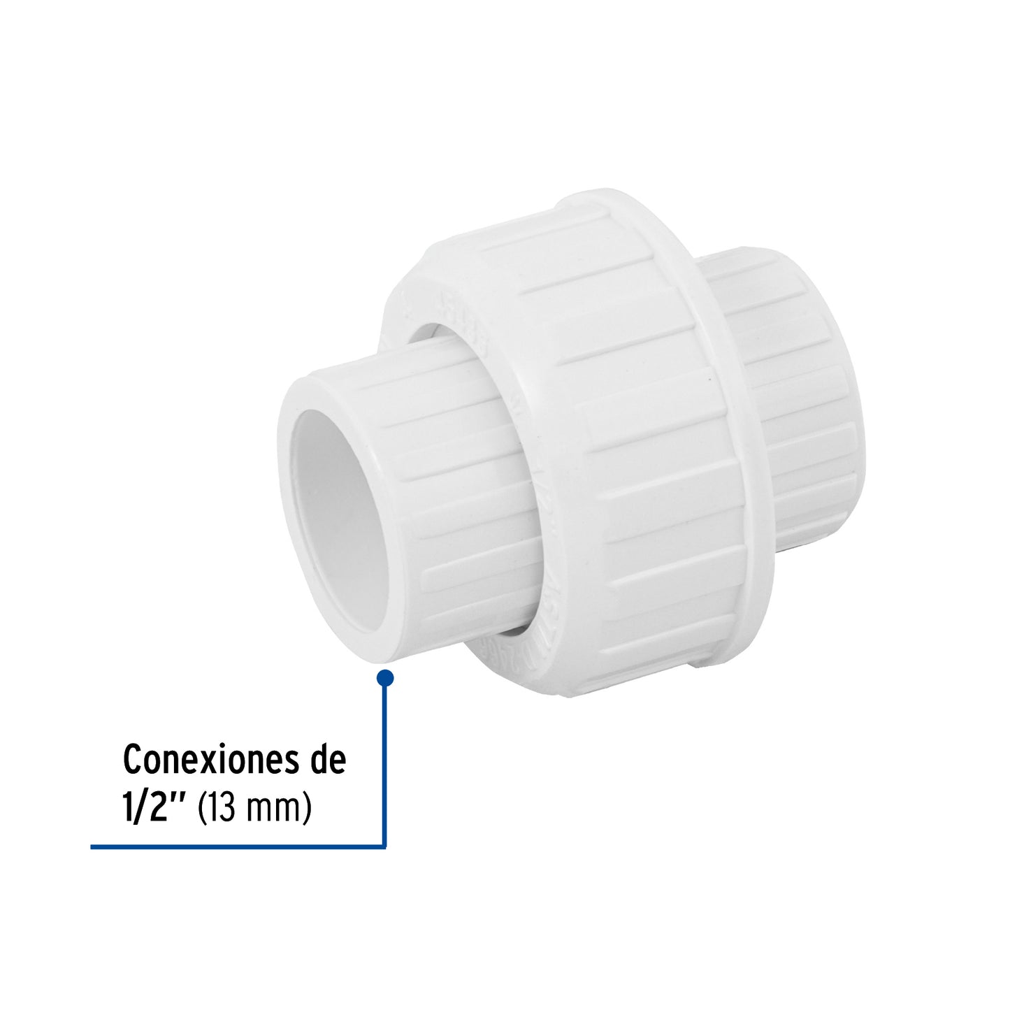 Tuerca union lisa de PVC 1/2 45435 Foset Pieza