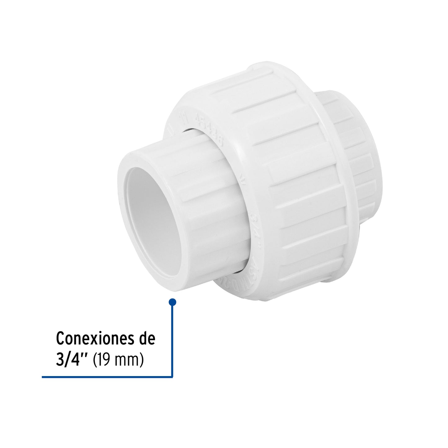 Tuerca union lisa de PVC 3/4 45436 Foset Pieza