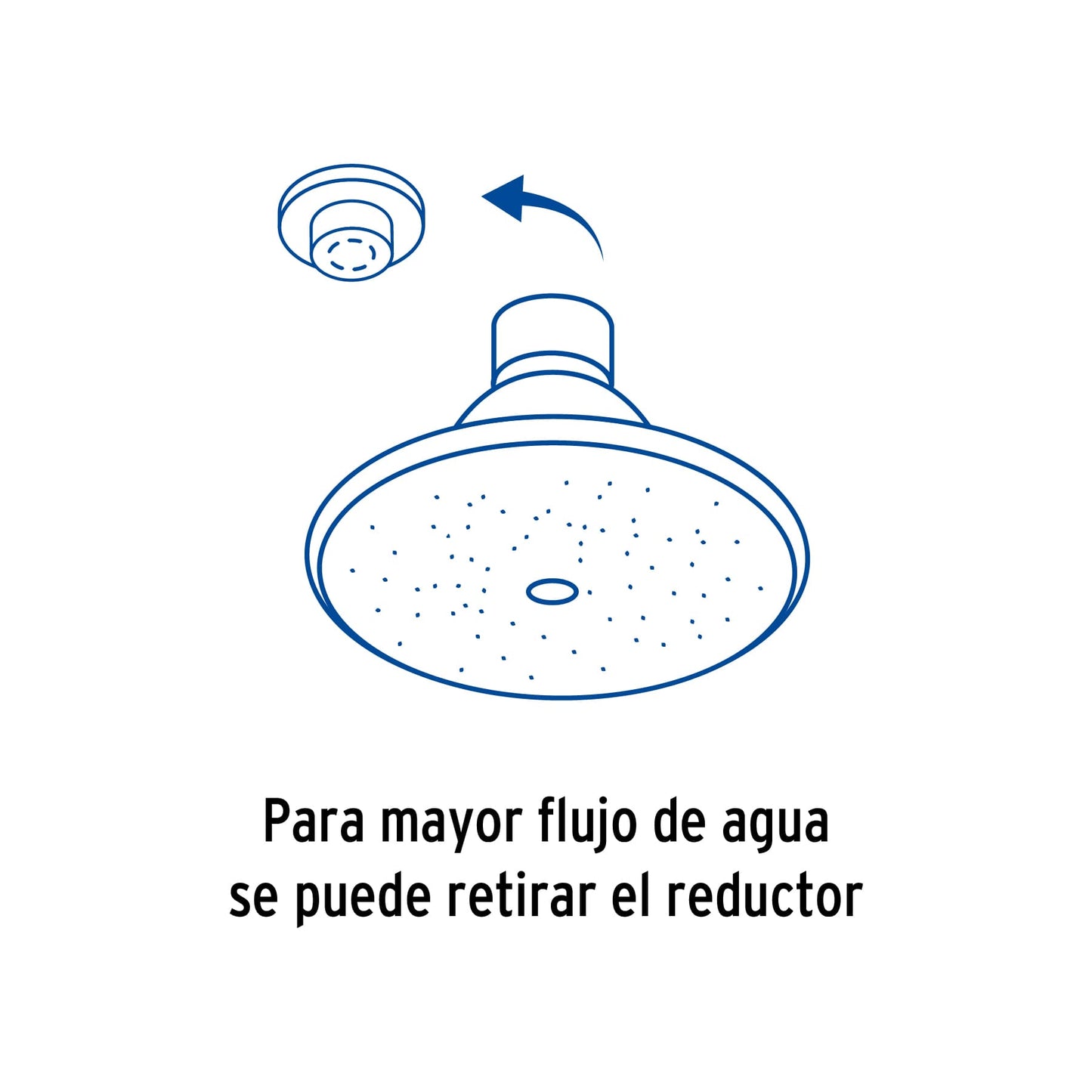 Regadera redonda cabeza 3 1/2 Aqua 49247 Foset Pieza