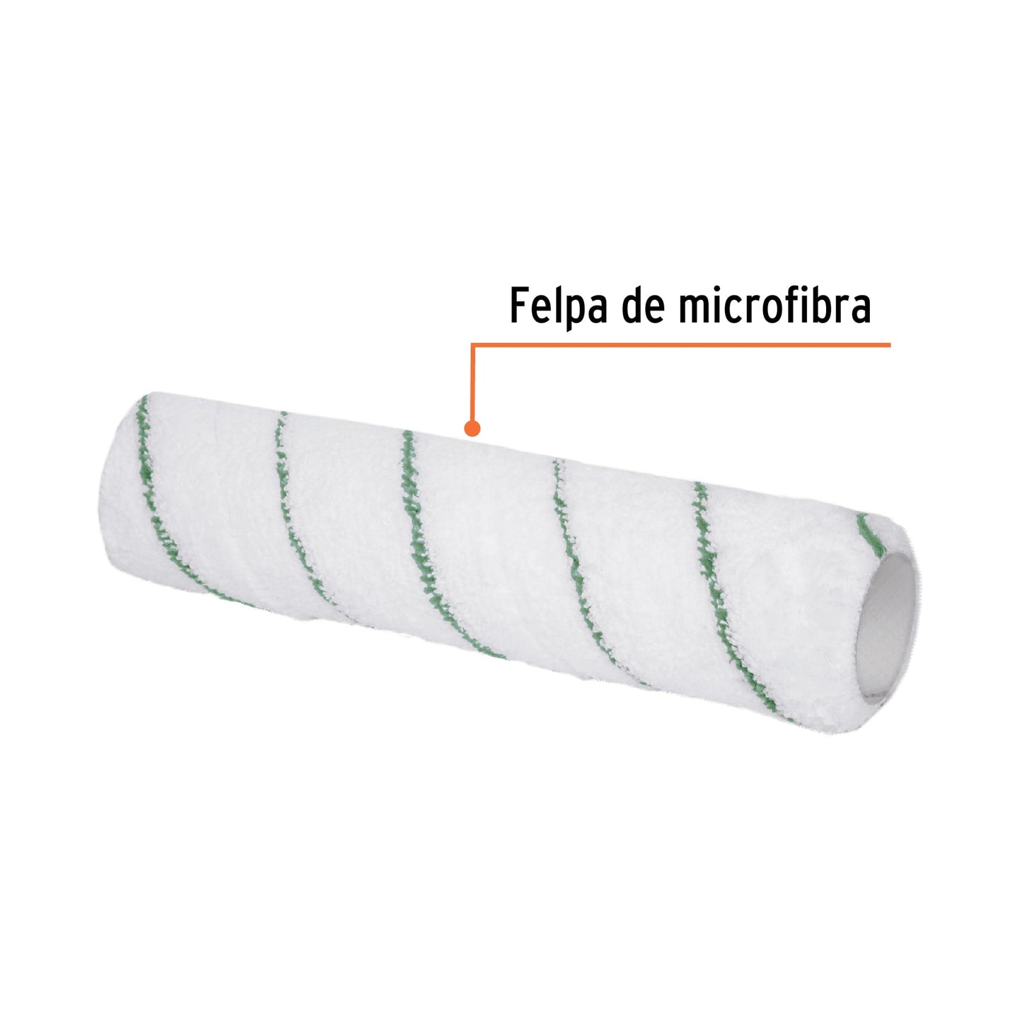 Repuesto rodillo para pintar 9 x 3/8p de microfibra13921 Pieza