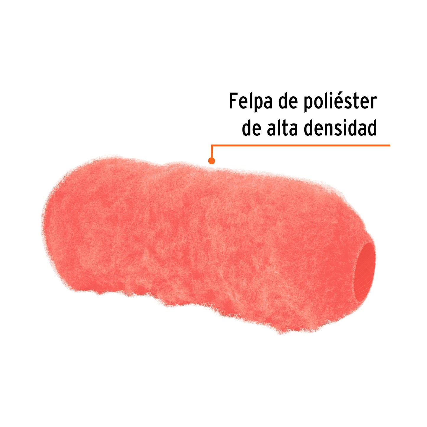 Repuesto felpa de 9p x 1 1/4p para rodillo 13891 truper Pieza