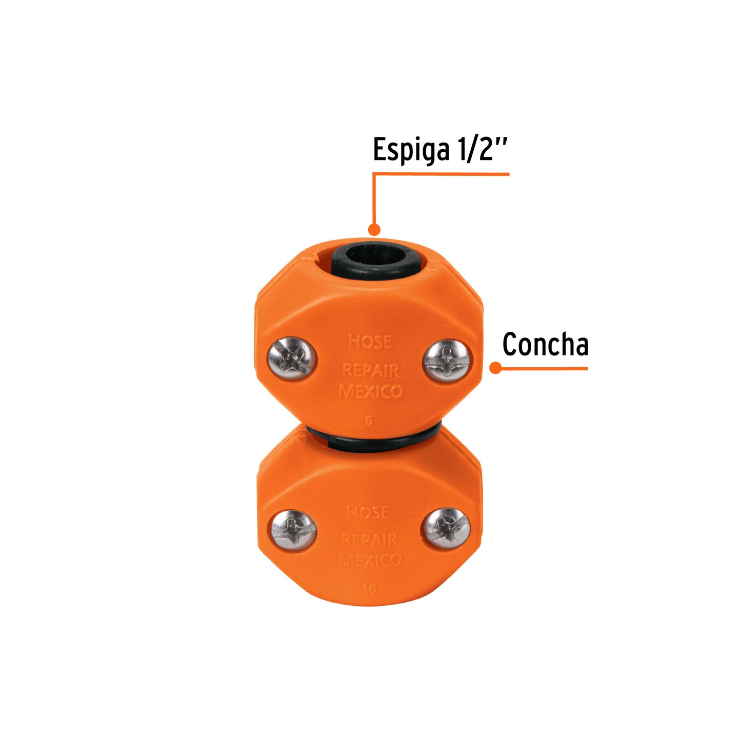 Reparador plástico de manguera 1/2 12714 Truper Pieza